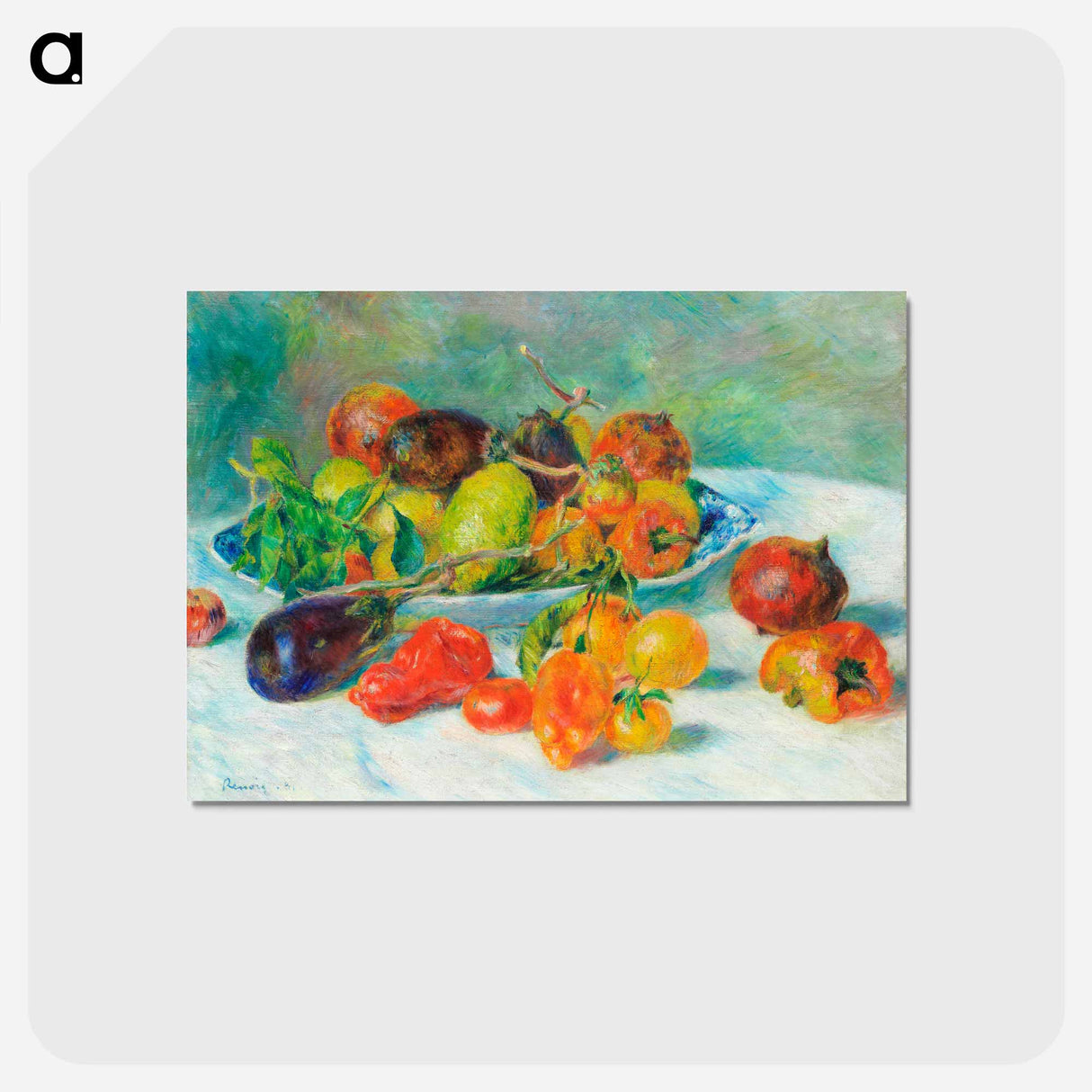 アートポストカード-Fruits of the Midi - ピエール オーギュスト ルノワール Postcard.