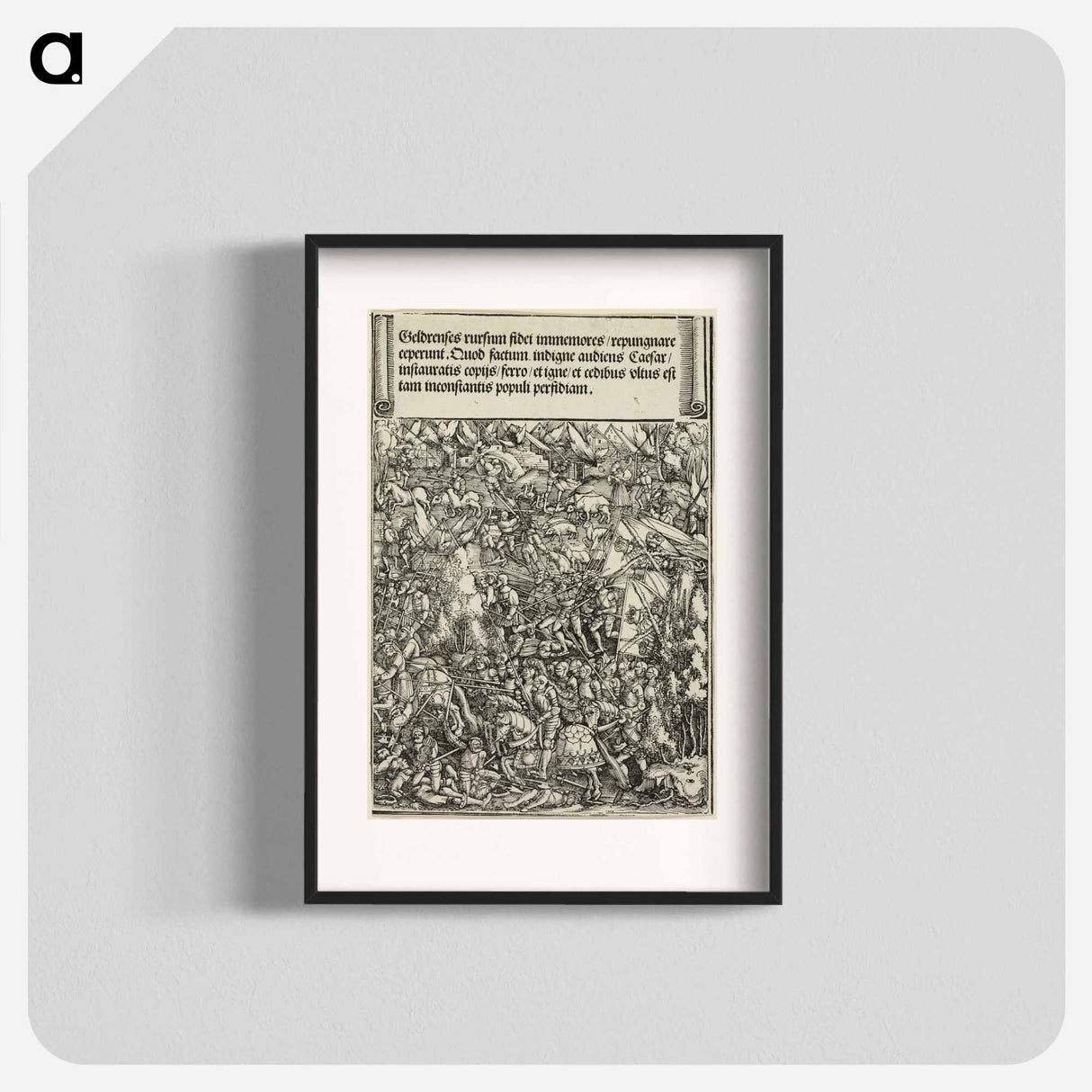 The Second War in Gueldres - アルブレヒト デューラー Poster.