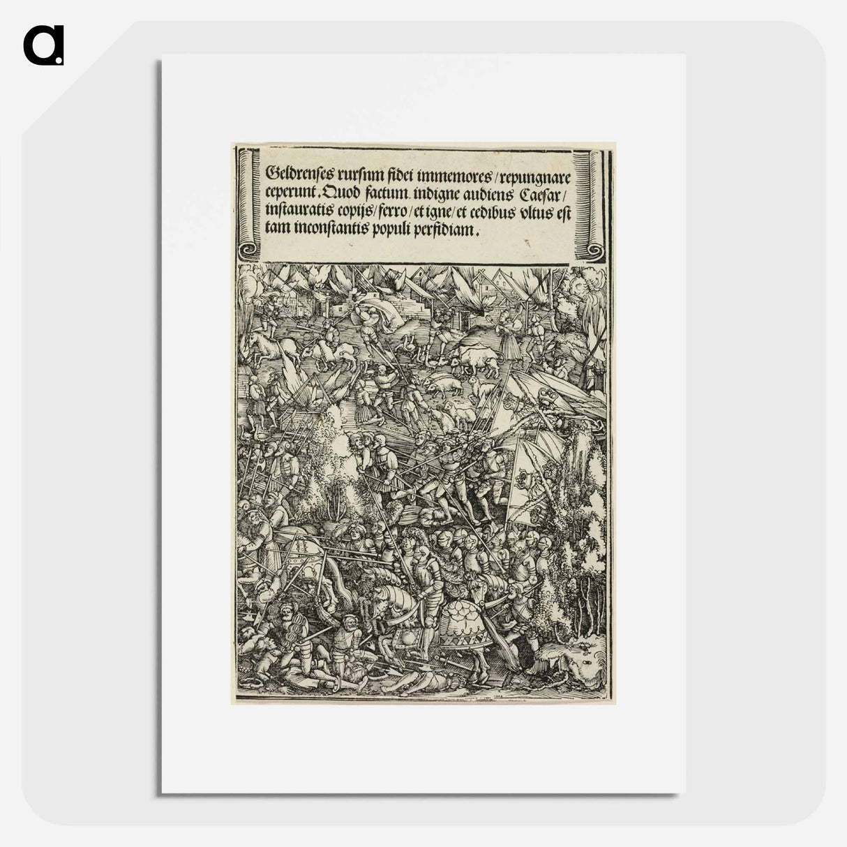 The Second War in Gueldres - アルブレヒト デューラー Poster.