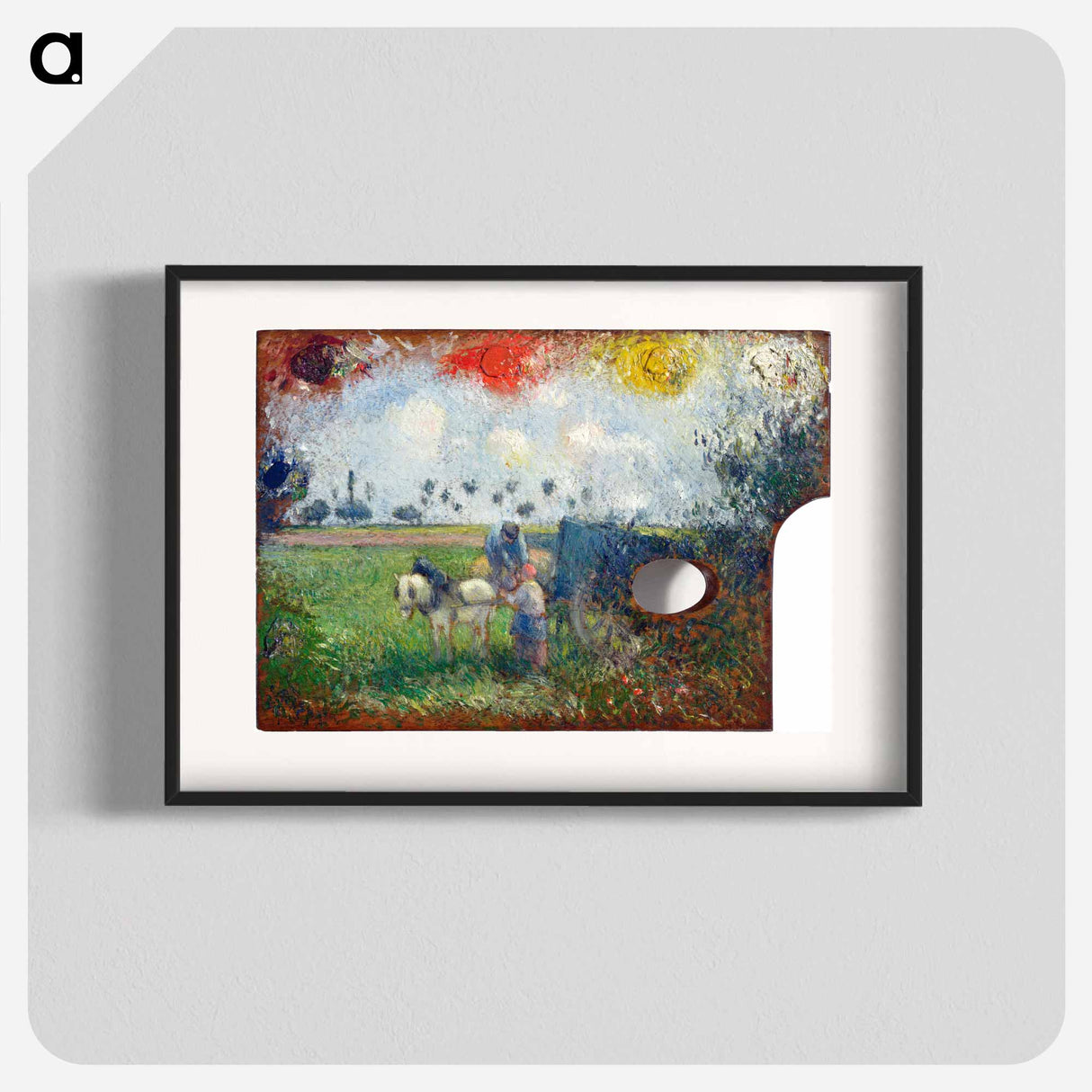 アートポスター-The Artist's Palette with a Landscape - カミーユ ピサロ Poster.