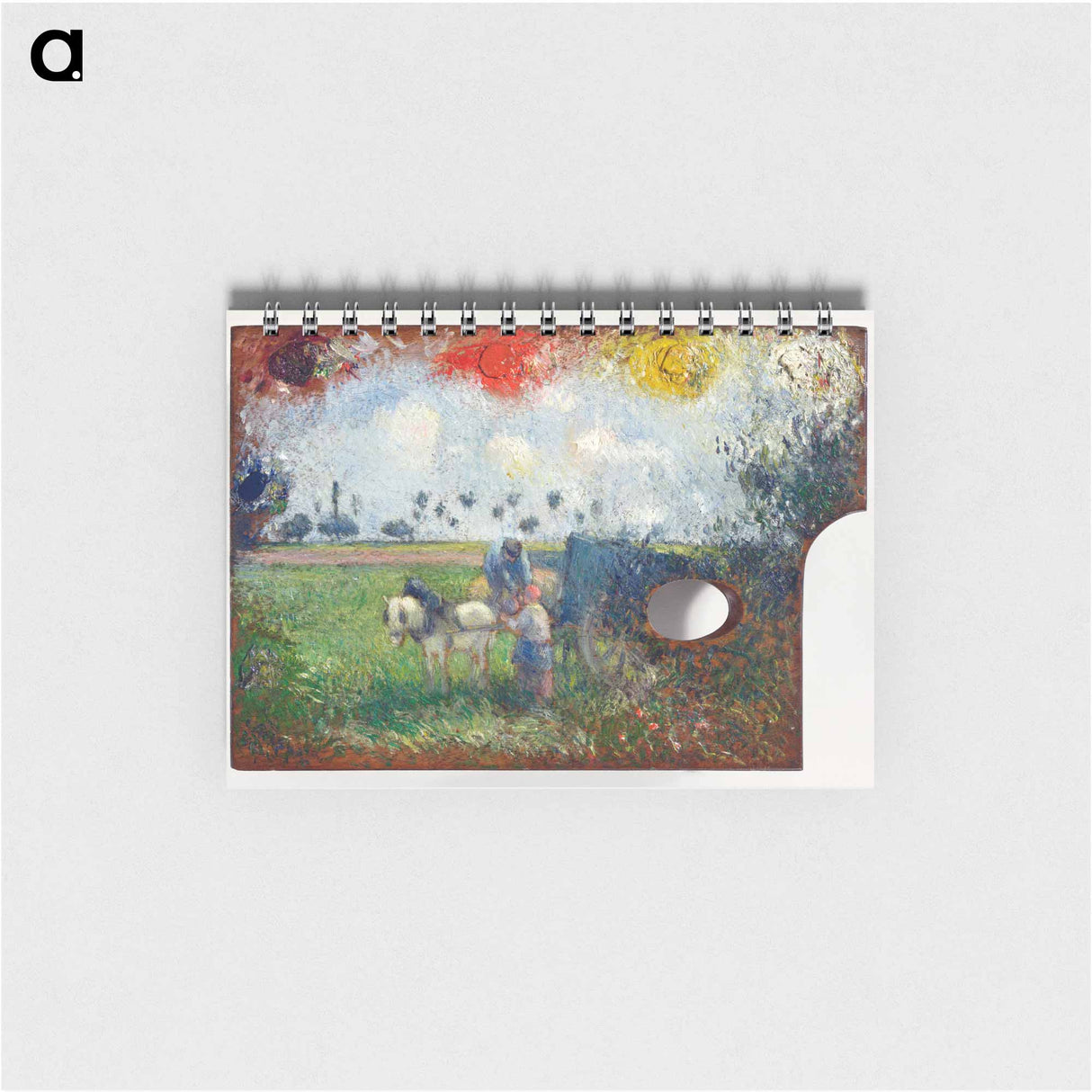 The Artist's Palette with a Landscape - カミーユ ピサロ Memo.