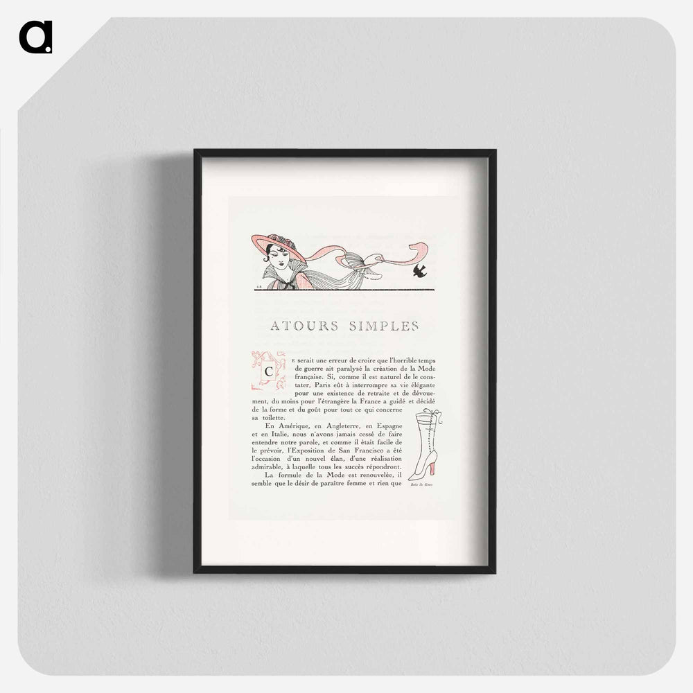 Autours Simples - Georges Barbier Poster.