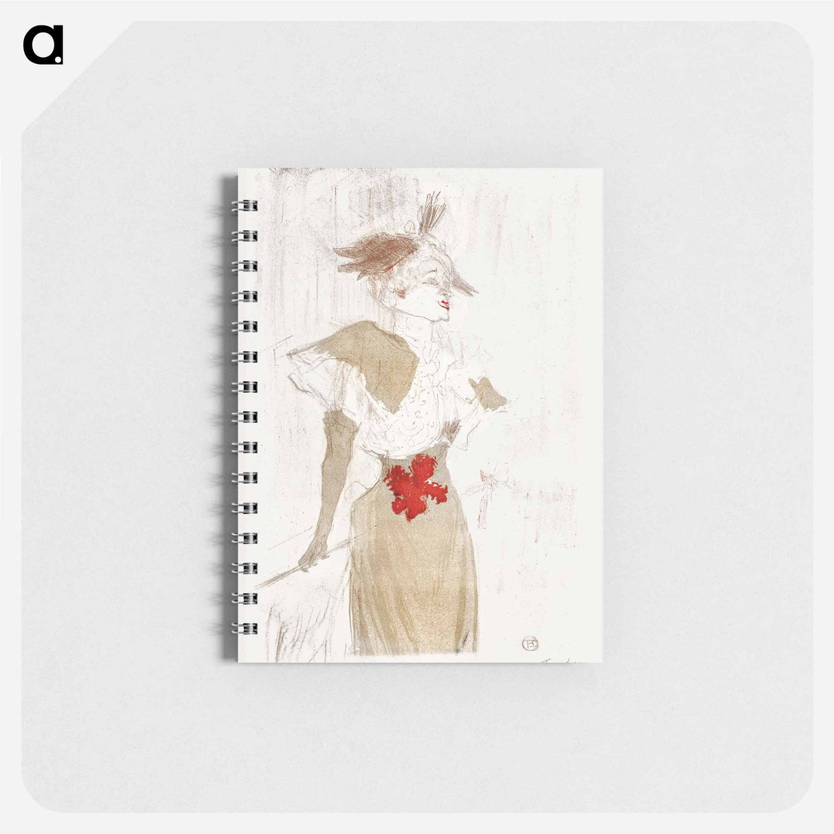 Mademoiselle Marcelle Lender Standing - アンリ ド トゥールーズ ロートレック Memo.