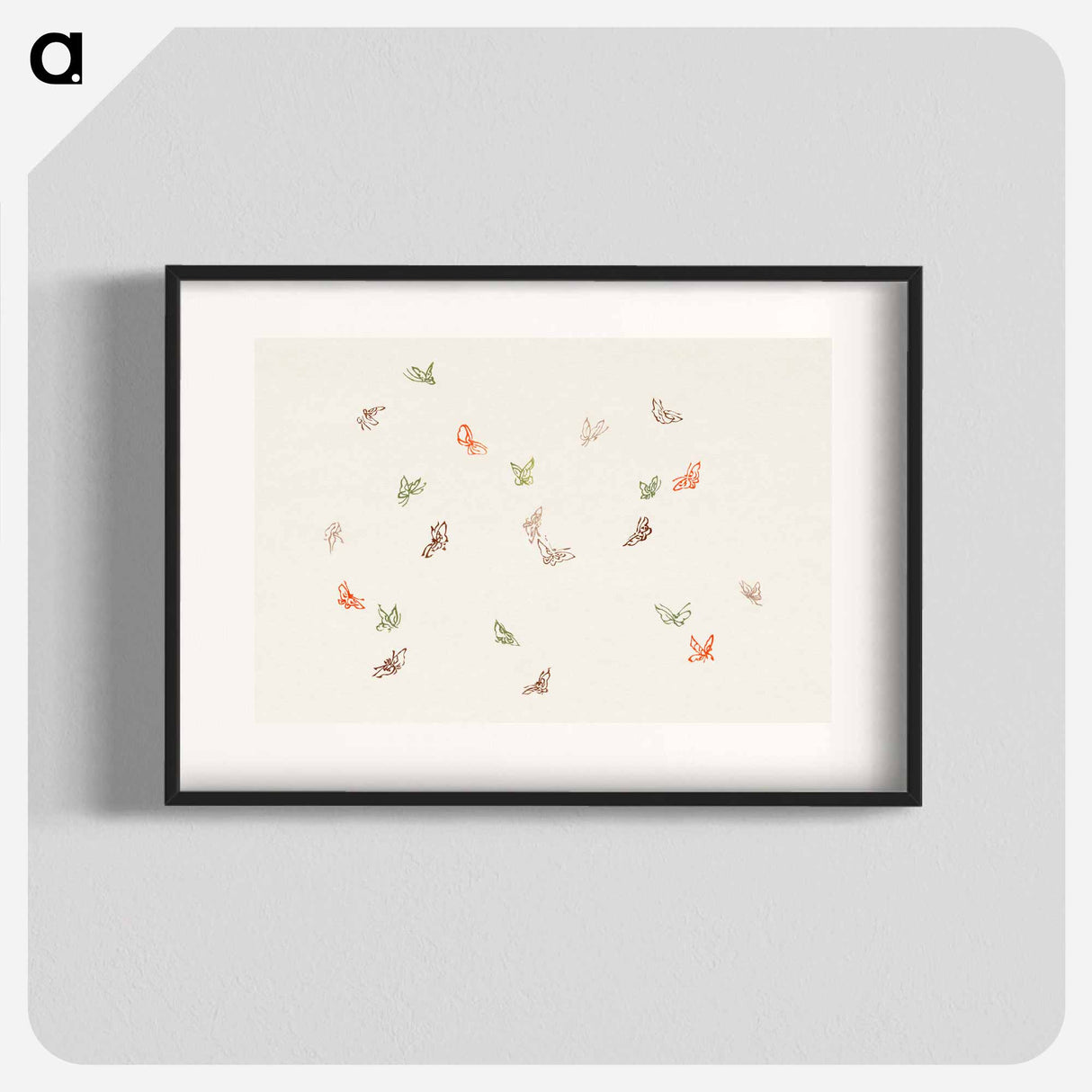 One Thousand Butterflies - 神坂 雪佳 Poster.