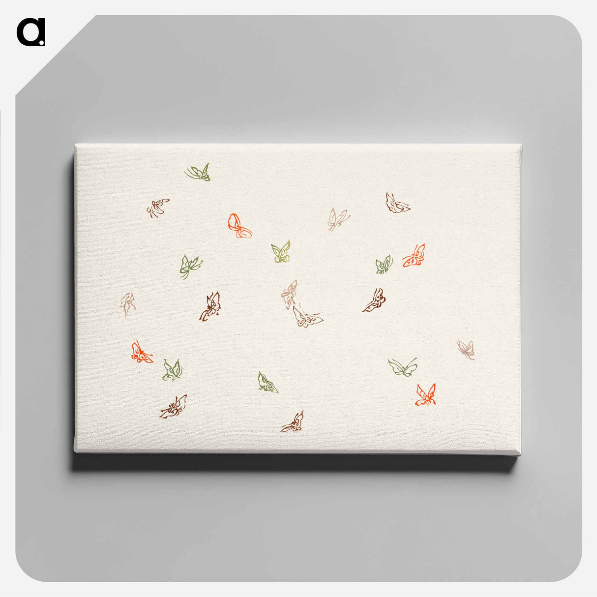 アートパネル-One Thousand Butterflies - 神坂 雪佳 Canvas.
