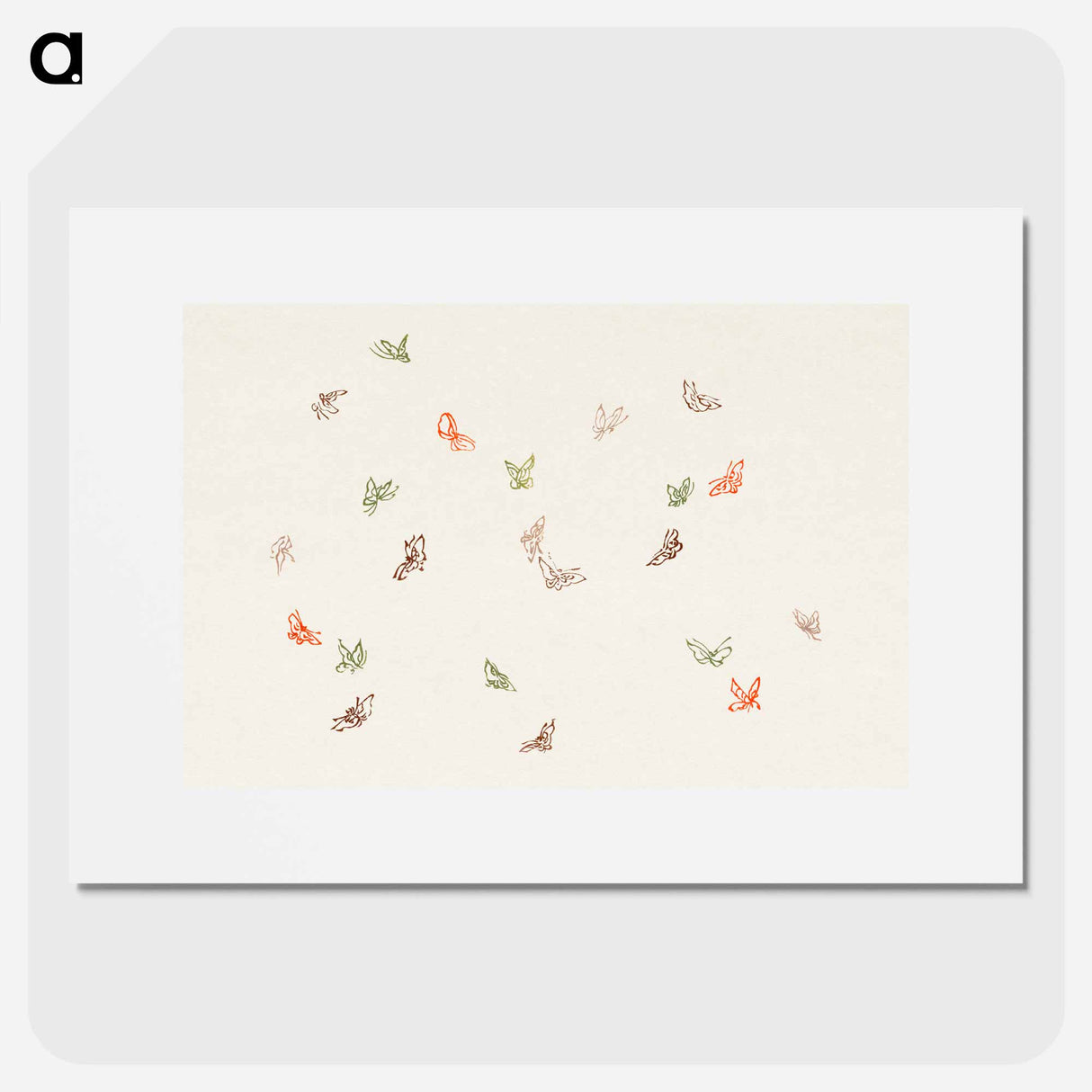 One Thousand Butterflies - 神坂 雪佳 Poster.