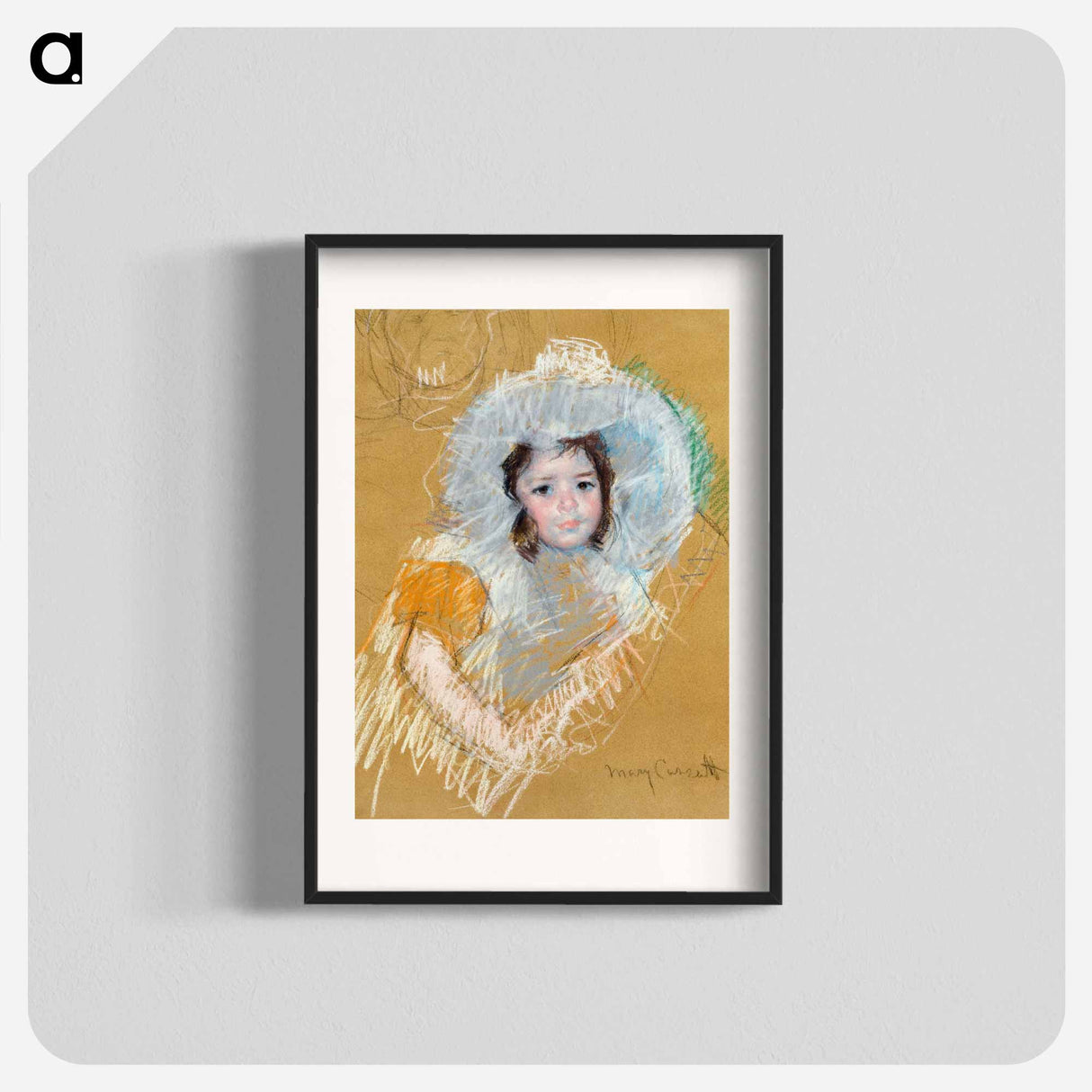 Buste de fillette - Mary Cassatt Poster.