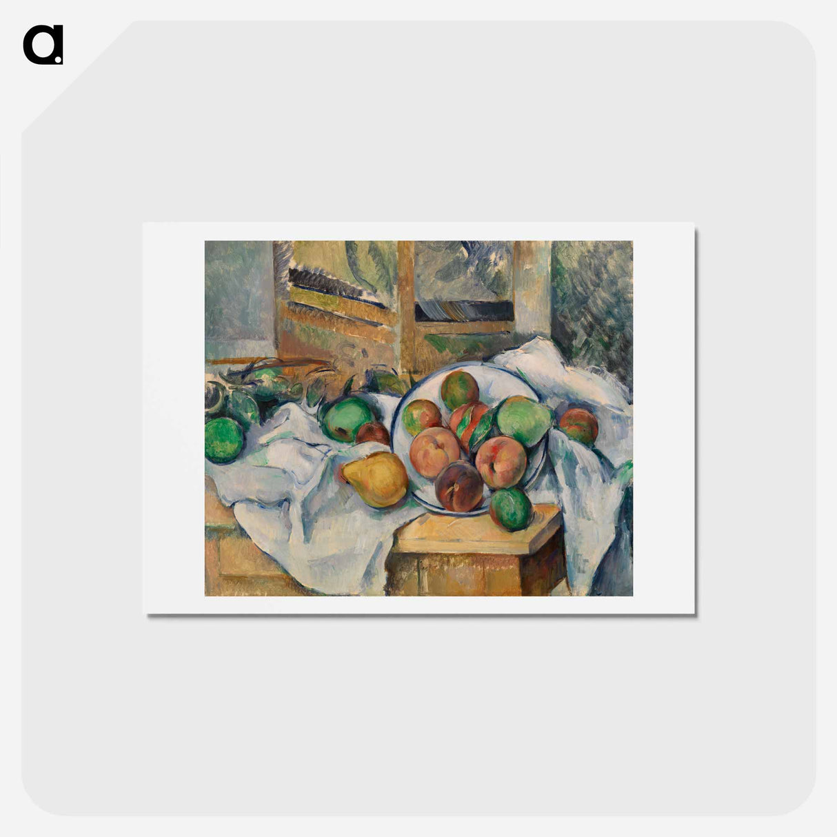 アートポストカード-A Table Corner - ポール セザンヌ Postcard.