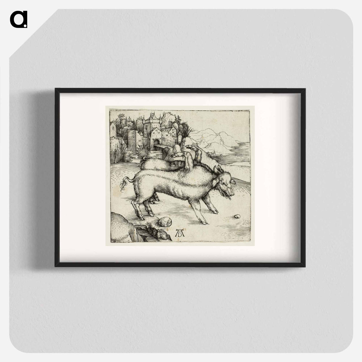 The Monstrous Sow of Landser - アルブレヒト デューラー Poster.