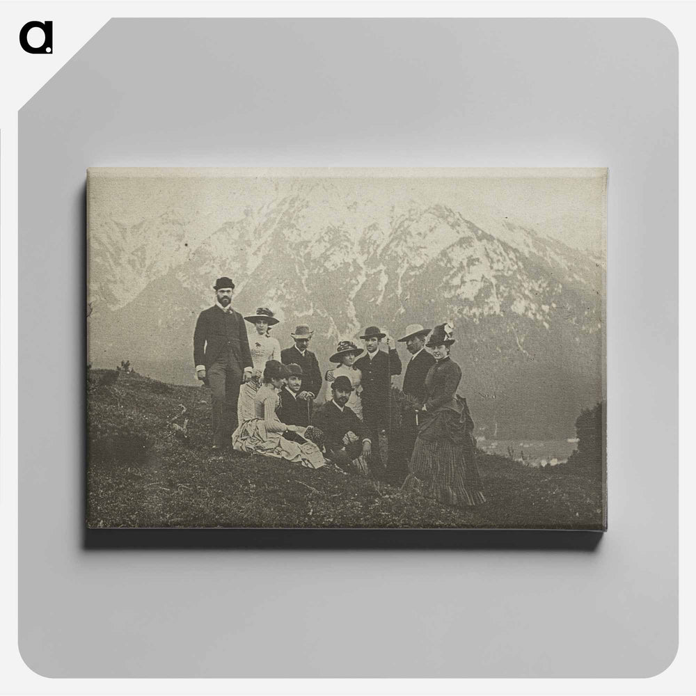Family & Friends at Mittenwalk - アルフレッド スティーグリッツ Canvas.