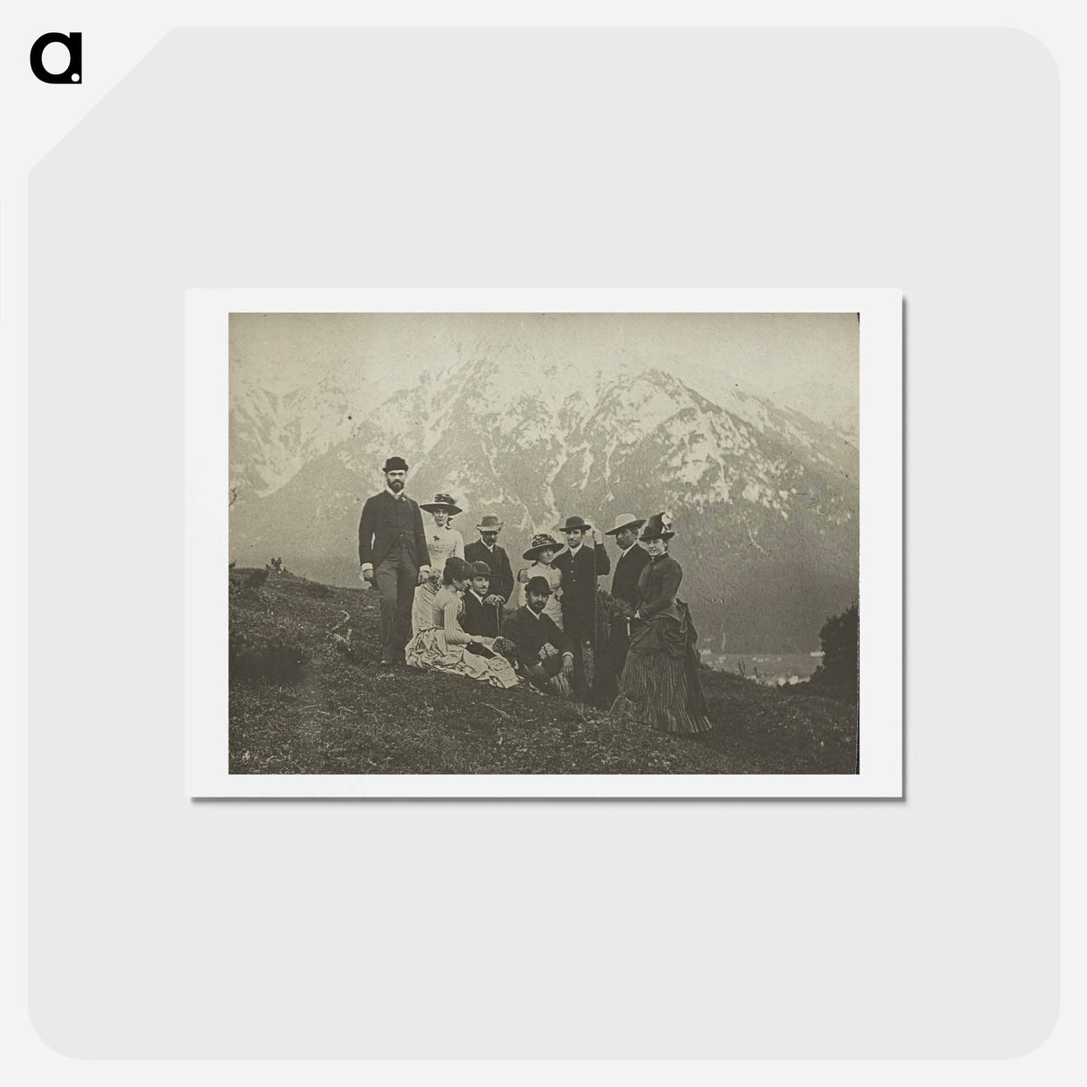 アートポストカード-Family & Friends at Mittenwalk - アルフレッド スティーグリッツ Postcard.