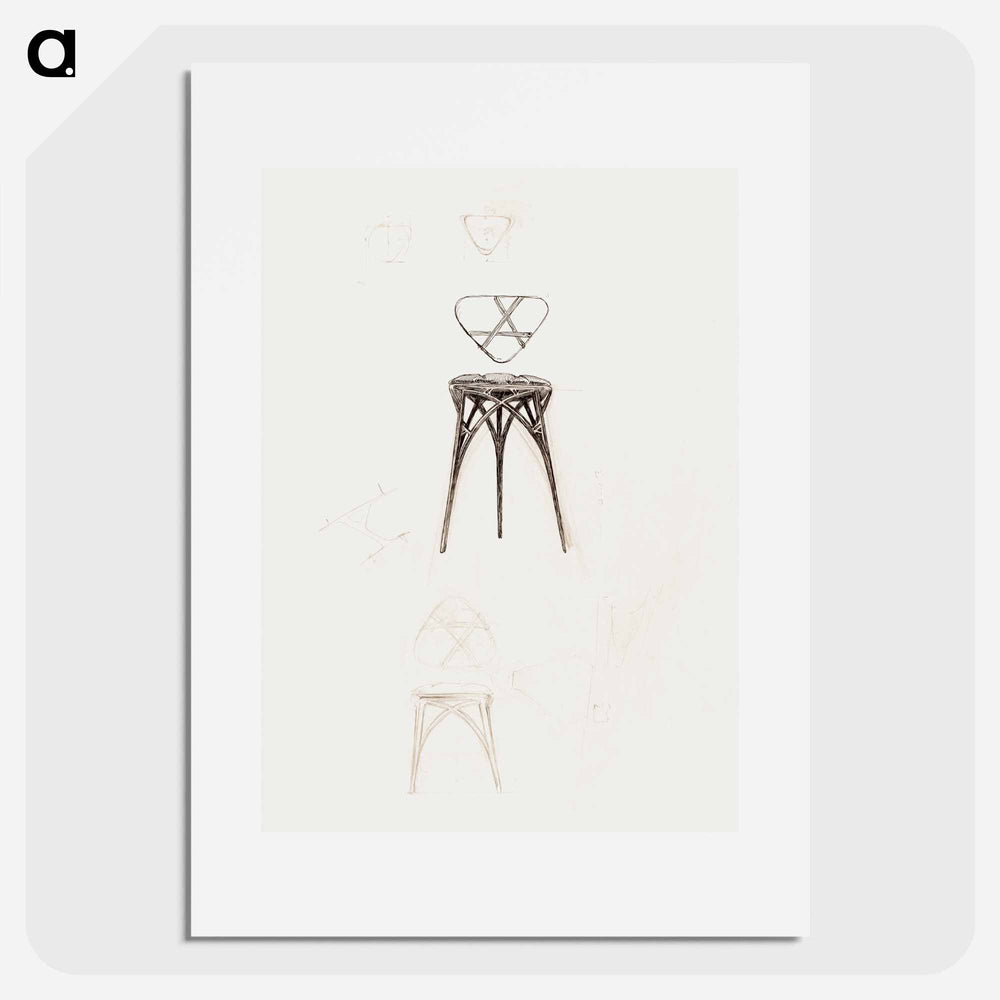 Stool for Fouquet boutique - Alphonse Mucha Poster.