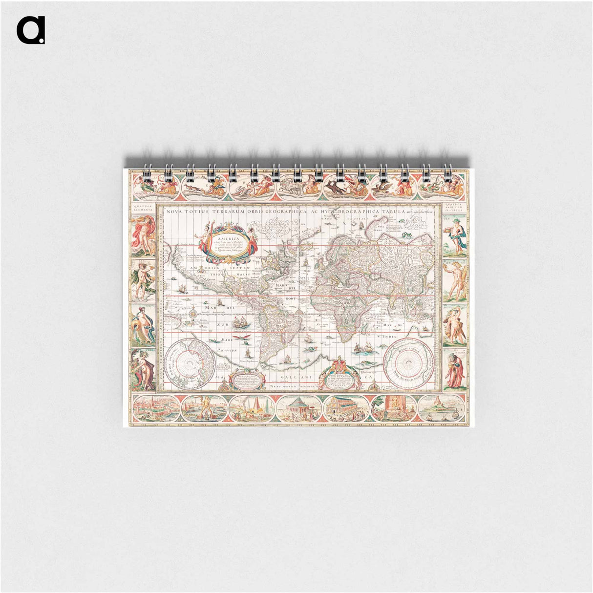 Nova totius terrarum orbis geographica ac hydrographica - アンティーク地図 Memo.