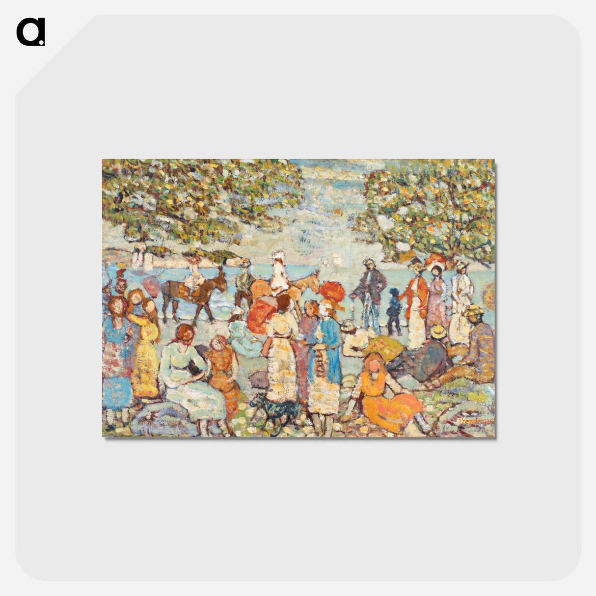 アートポストカード-Beach Scene with Donkeys
- バーンズ・コレクション Postcard.