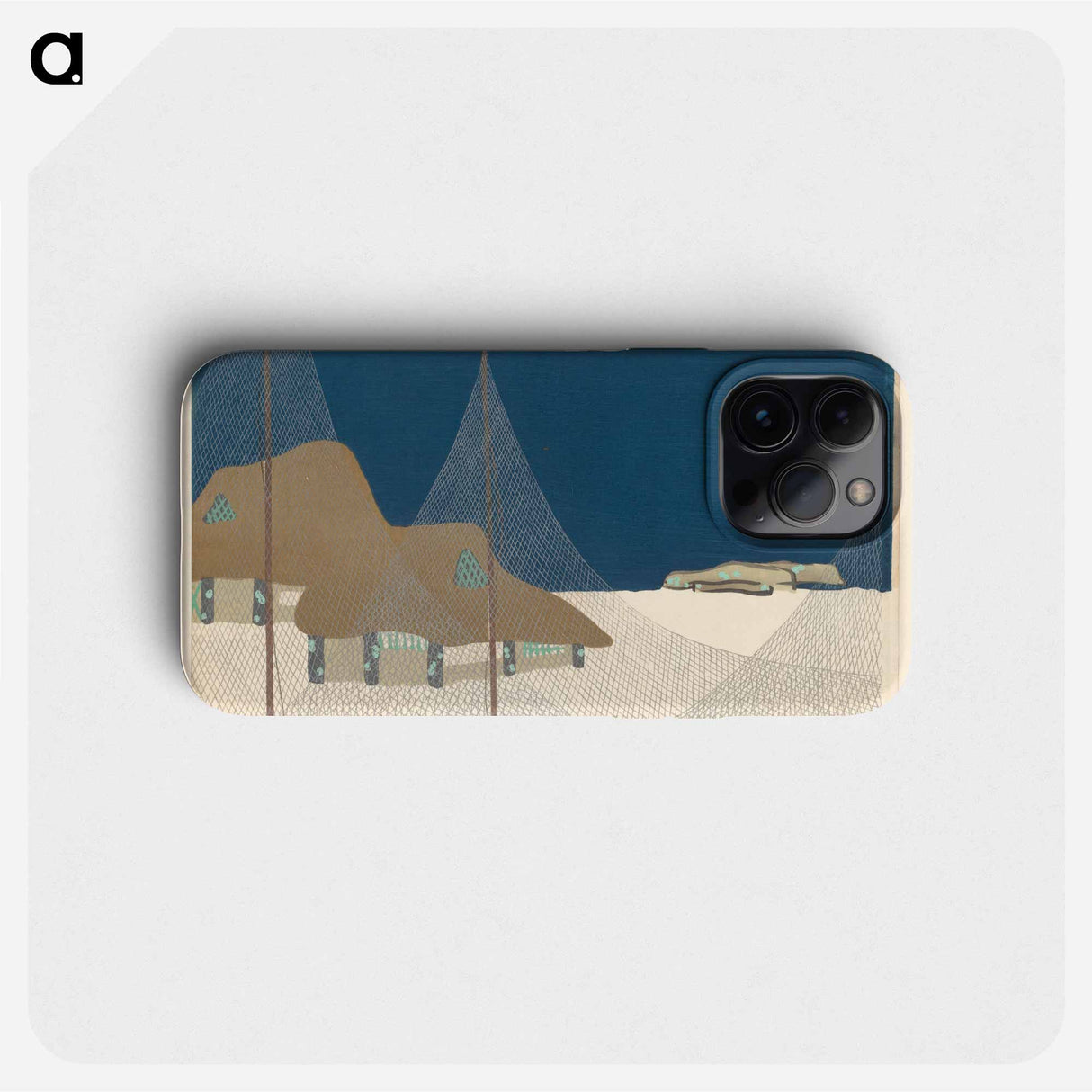 Japanese Fishing Village - 神坂 雪佳 Phone Case.