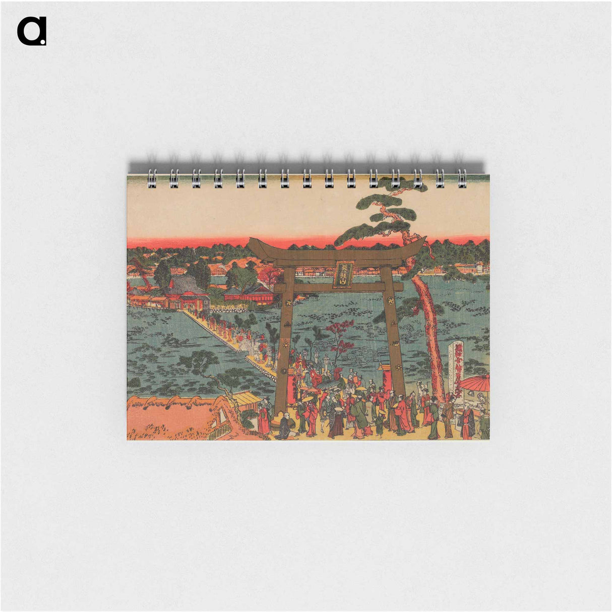 People Queuing to Get in the Benzaiten Hall at Shinobazu - 喜多川 歌麿 Memo.