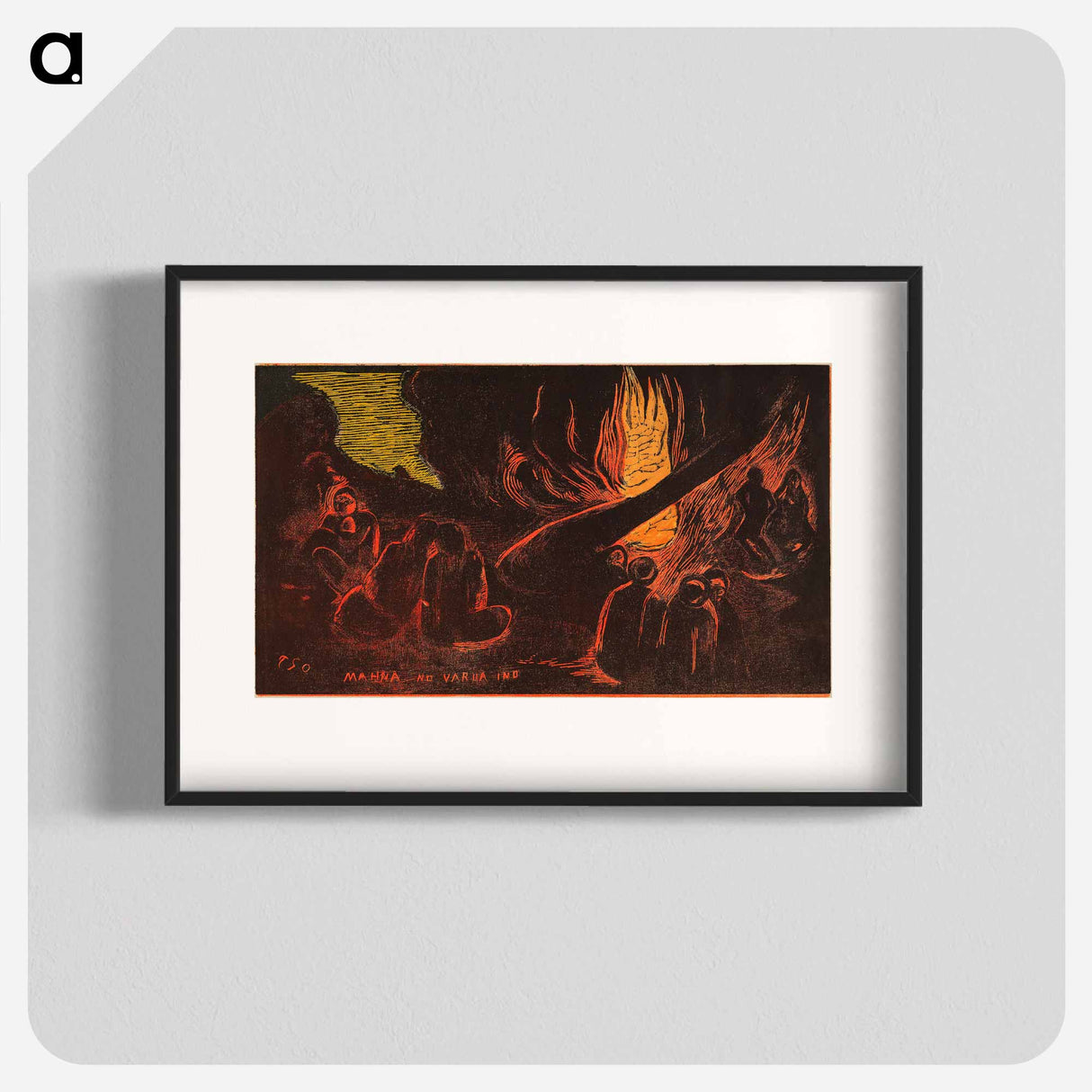 The Devil Speaks - ポール ゴーギャン Poster.