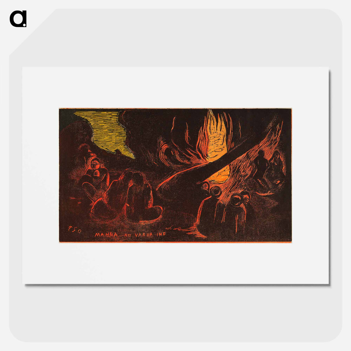 The Devil Speaks - ポール ゴーギャン Poster.