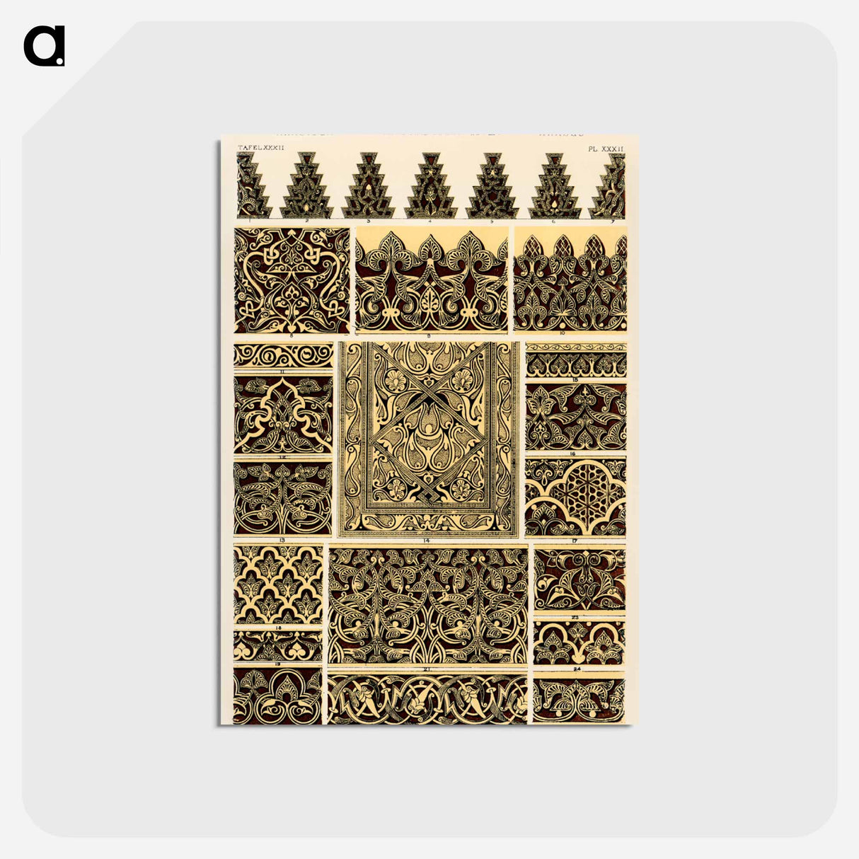 アートポストカード-Nineteenth Century Ornament Pattern
- 装飾の文法 Postcard.