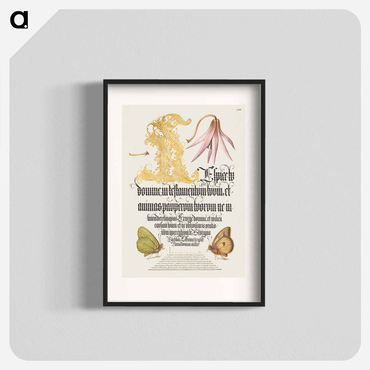 アートポスター-Dog-Tooth Violet and Butterflies from Mira Calligraphiae Monumenta
- 書道のお手本 Poster.