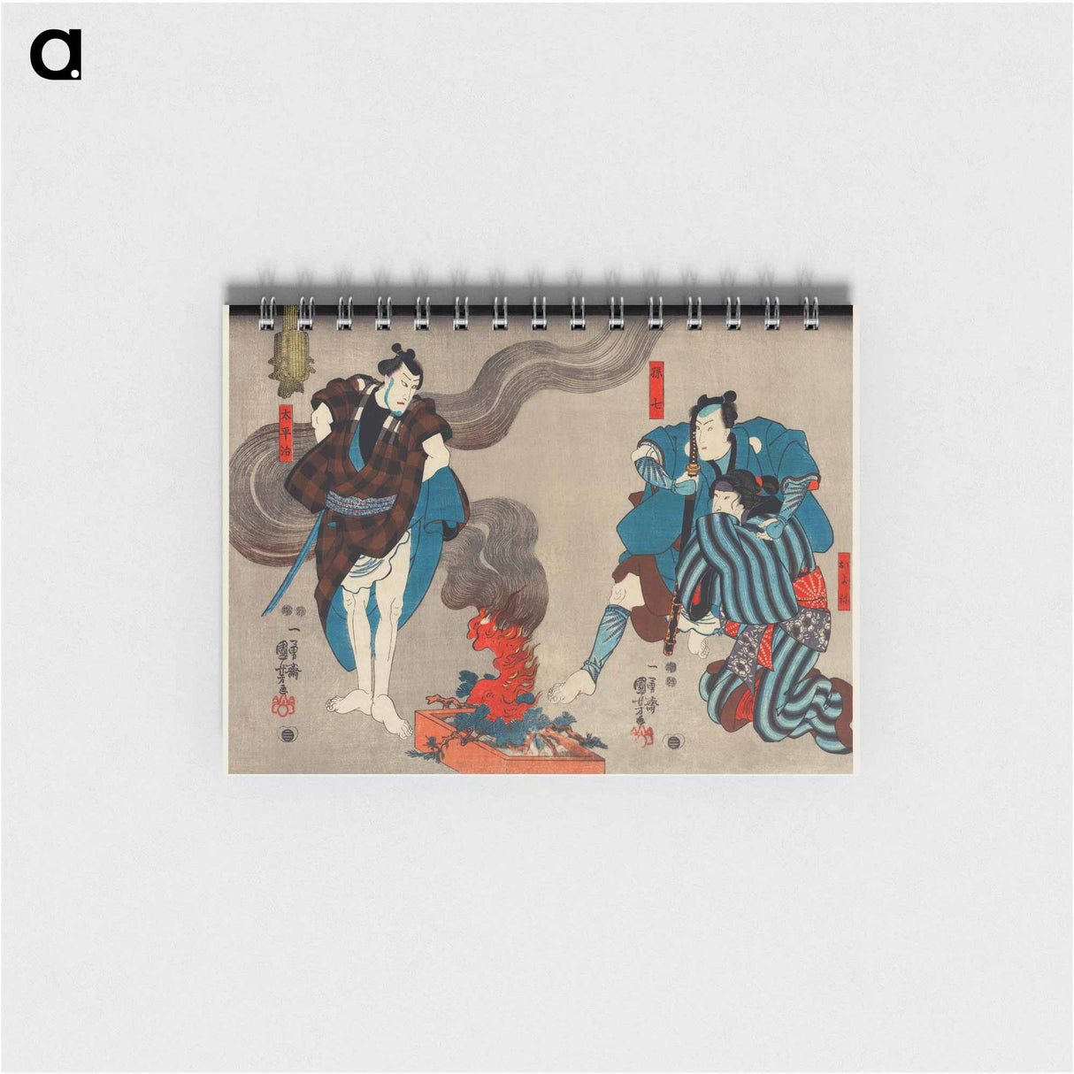 Oyone Magoshichi Taheiji - 歌川 国芳 Memo.