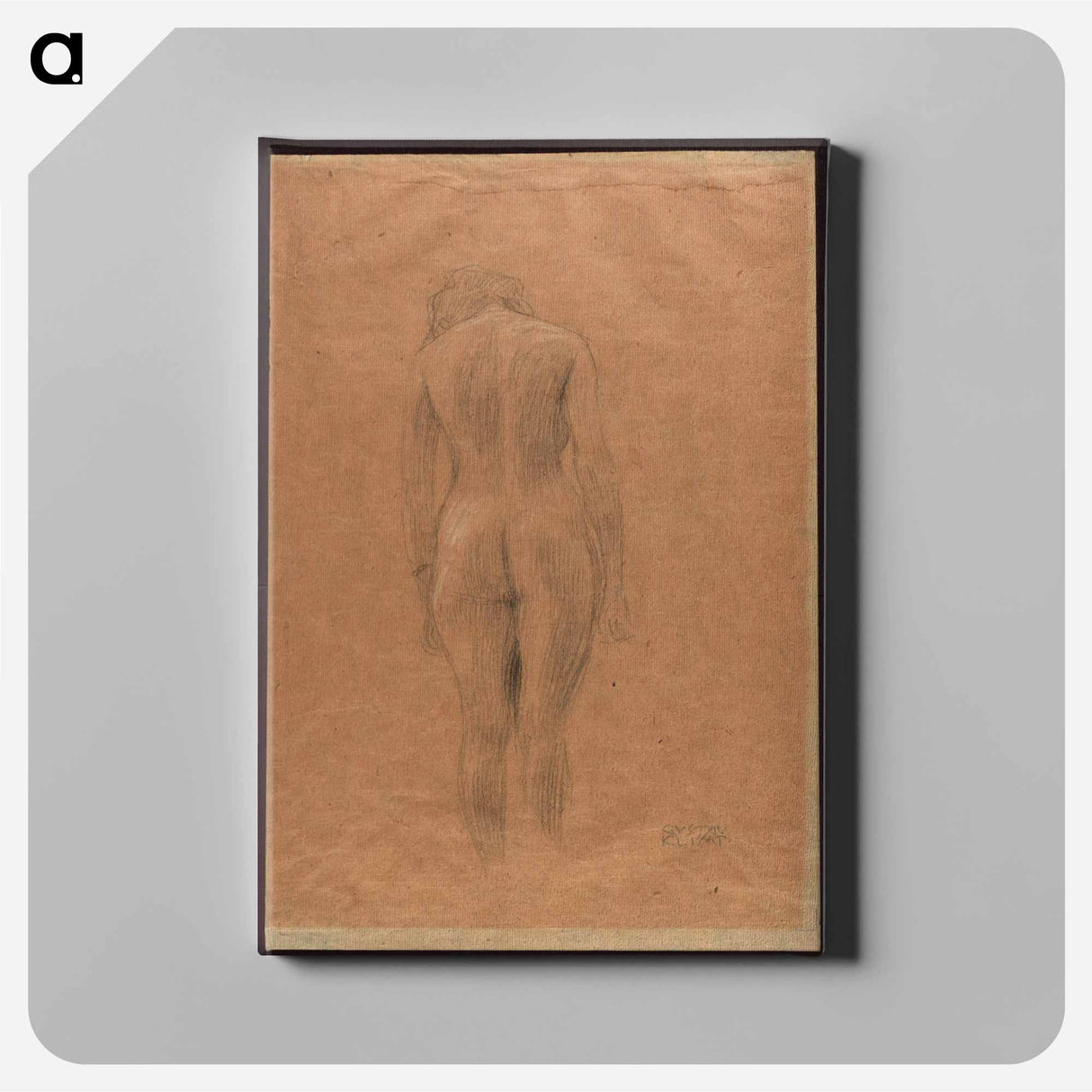 アートパネル-Standing Female Nude From the Back
- ウィーン博物館 Canvas.