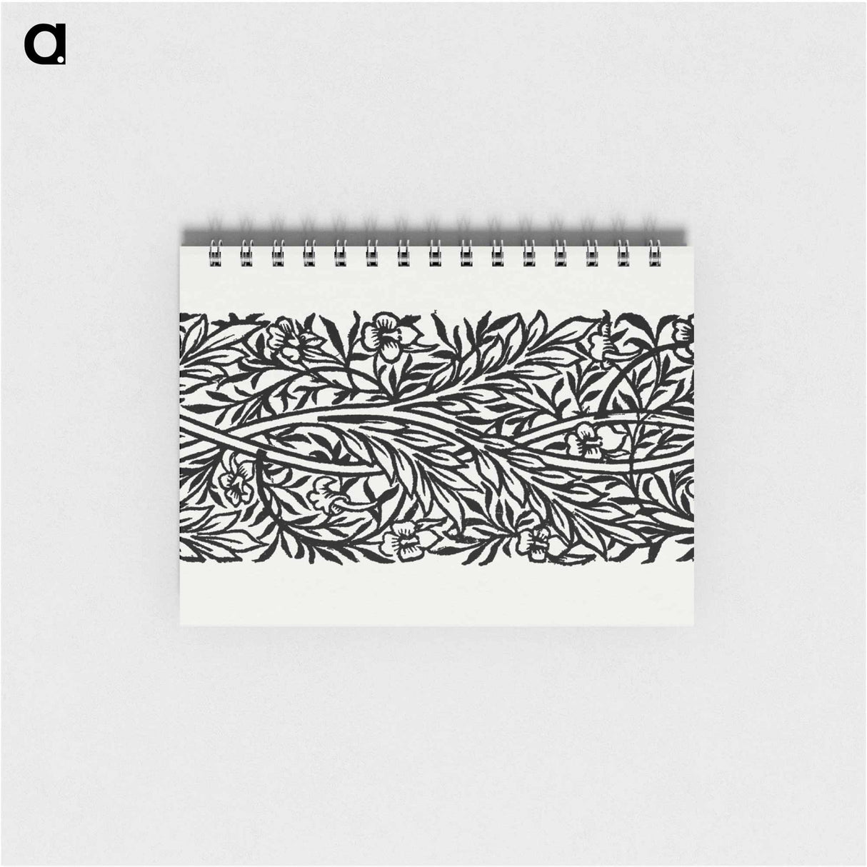 Love is Enough–Upright Border or Sidepiece with entwined Foliage and Flowers - ウィリアム モリス Memo.