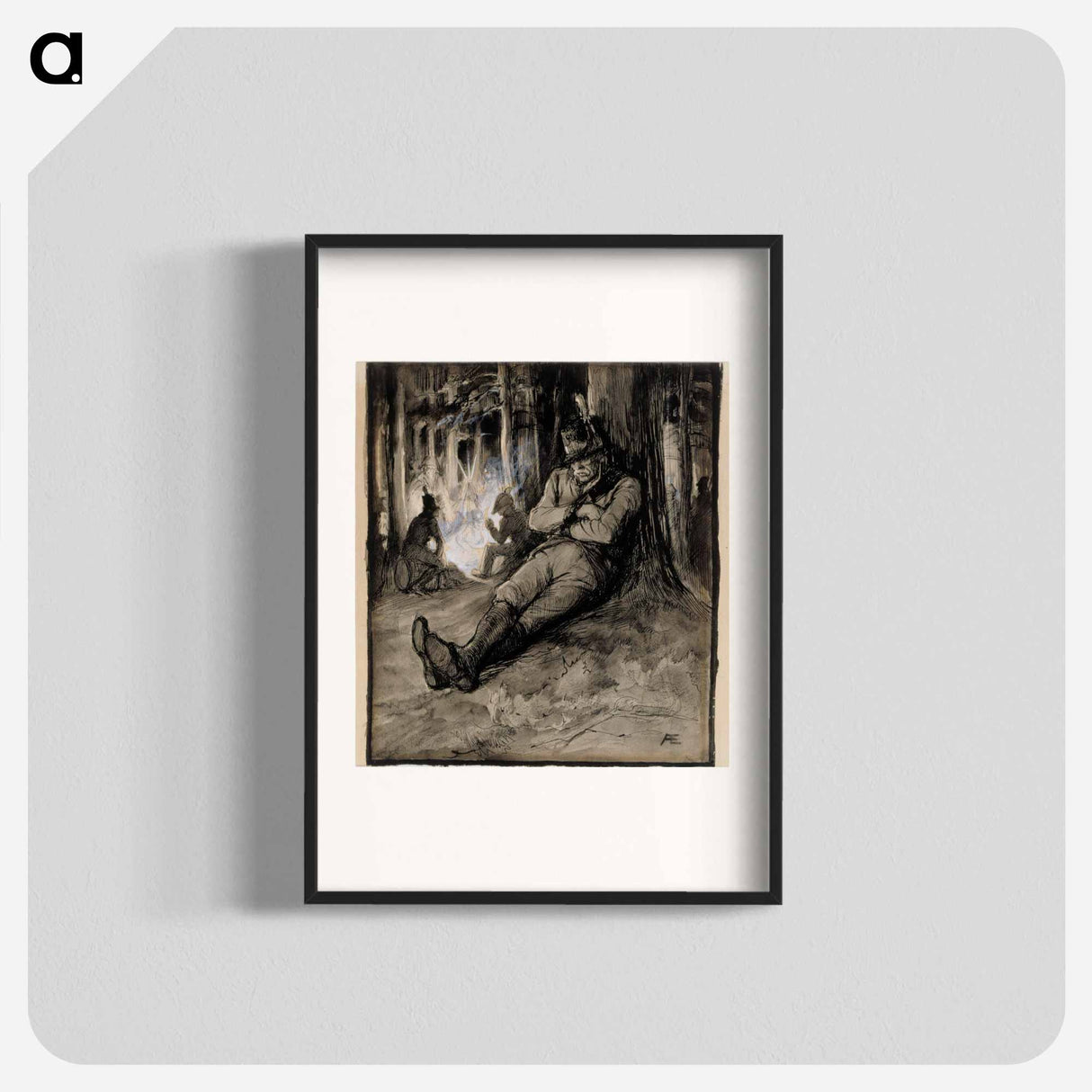 Hurtti ukko -runon välikuva - アルバート エーデルフェルト Poster.