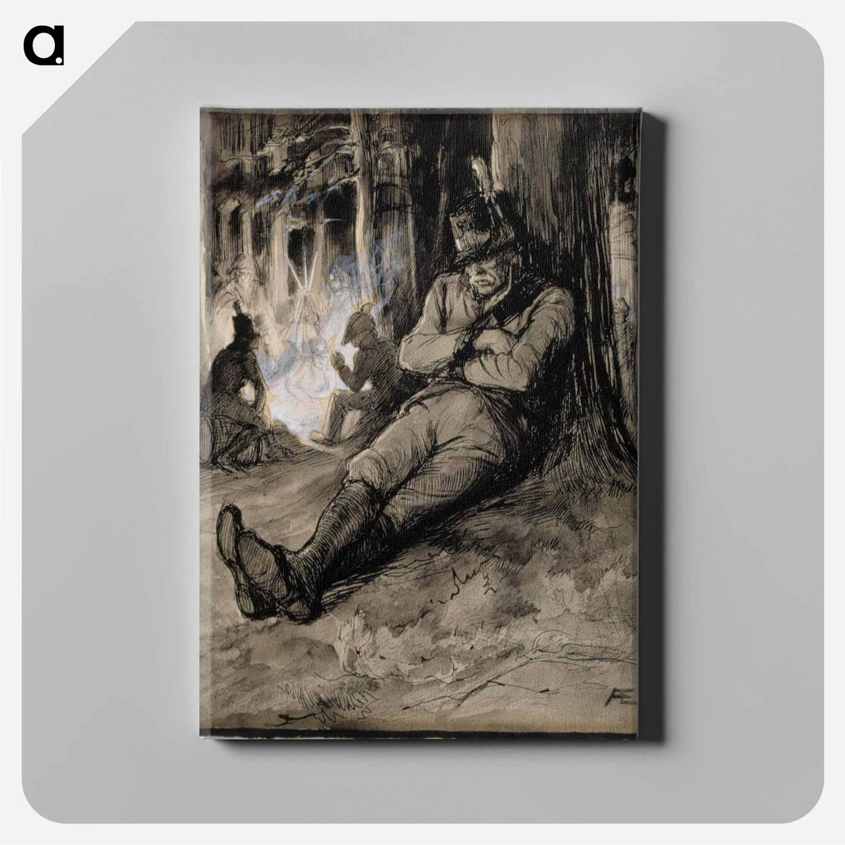 Hurtti ukko -runon välikuva - アルバート エーデルフェルト Canvas.