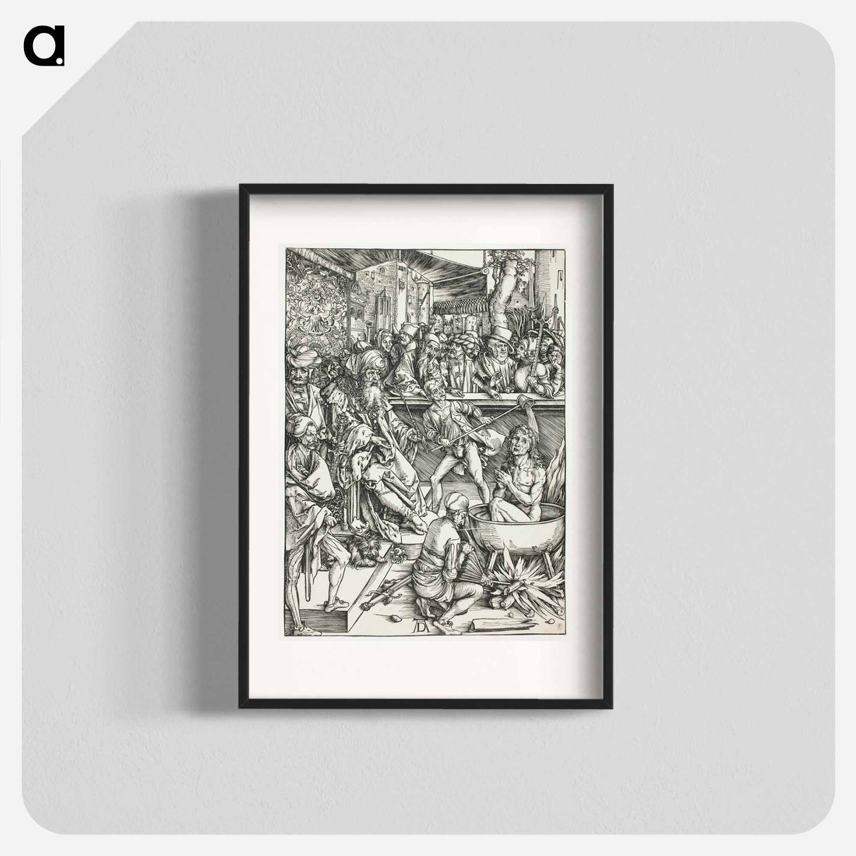 The Martyrdom of Saint John - アルブレヒト デューラー Poster.