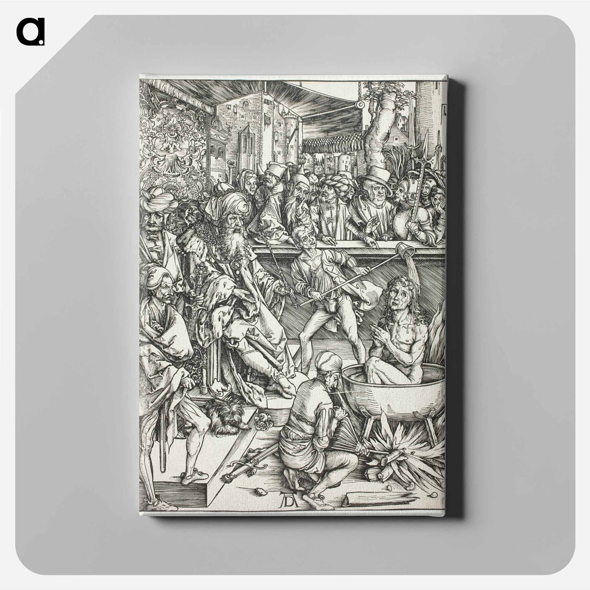 The Martyrdom of Saint John - アルブレヒト デューラー Canvas.