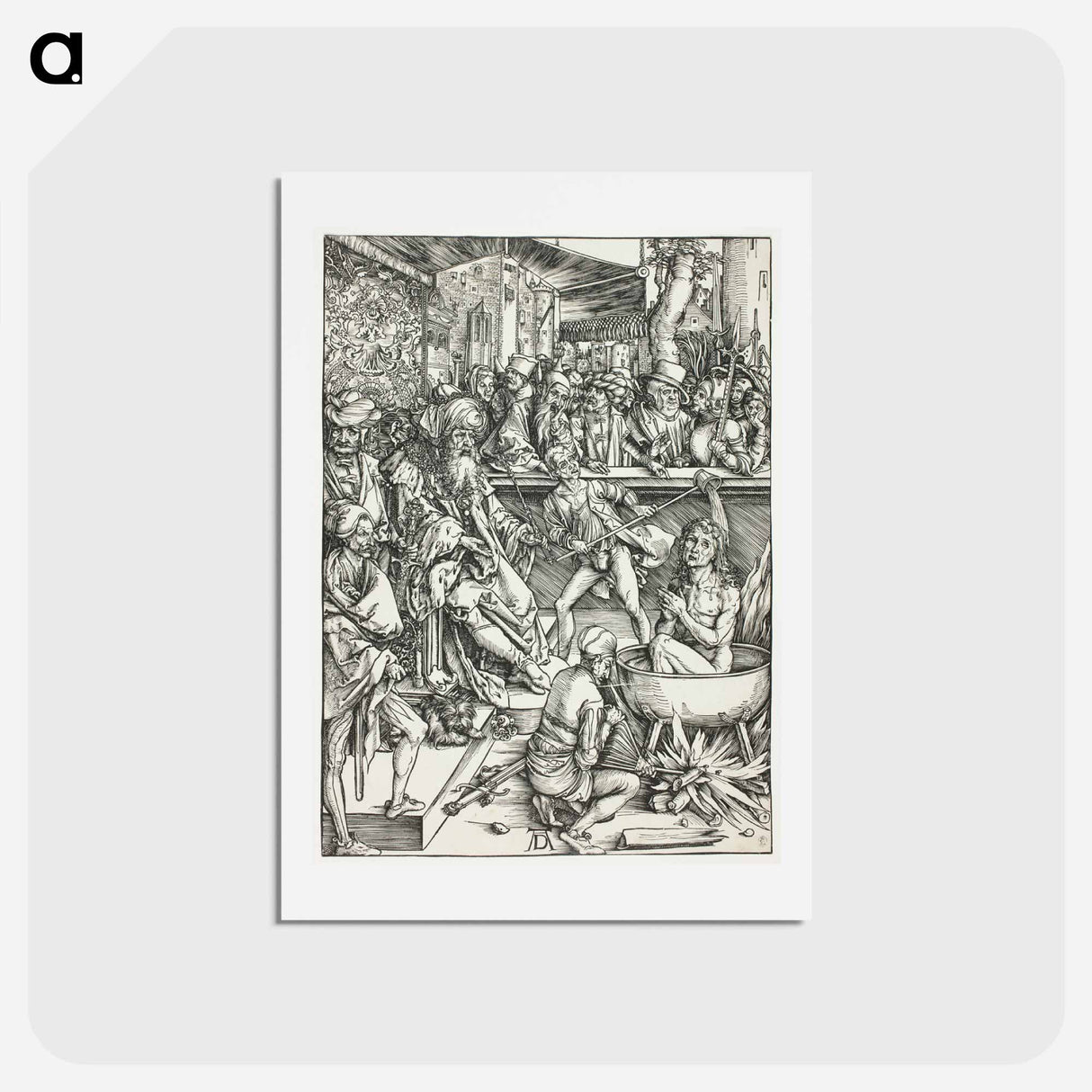 アートポストカード-The Martyrdom of Saint John - アルブレヒト デューラー Postcard.