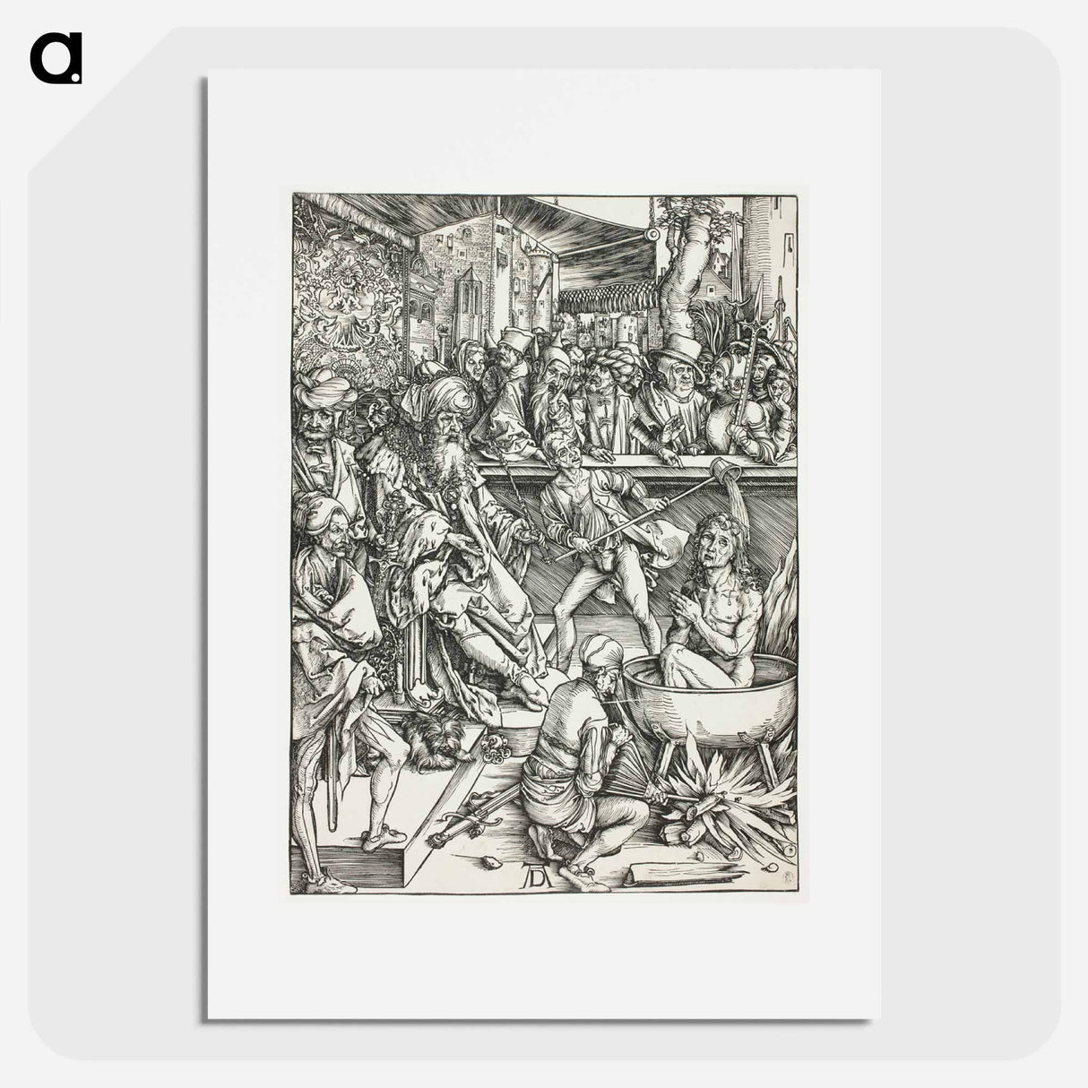 The Martyrdom of Saint John - アルブレヒト デューラー Poster.