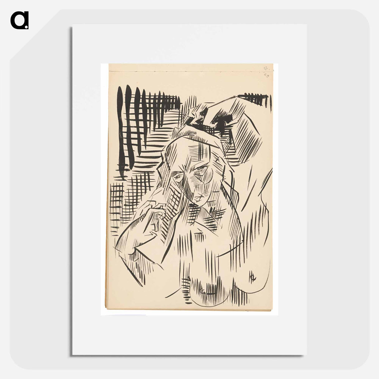 Sketchbook 19 woman - アーノルド ピーター ワイズ クビンチャン Poster.