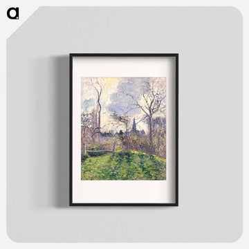 The Bell Tower of Bazincourt - Camille Pissarro Poster.