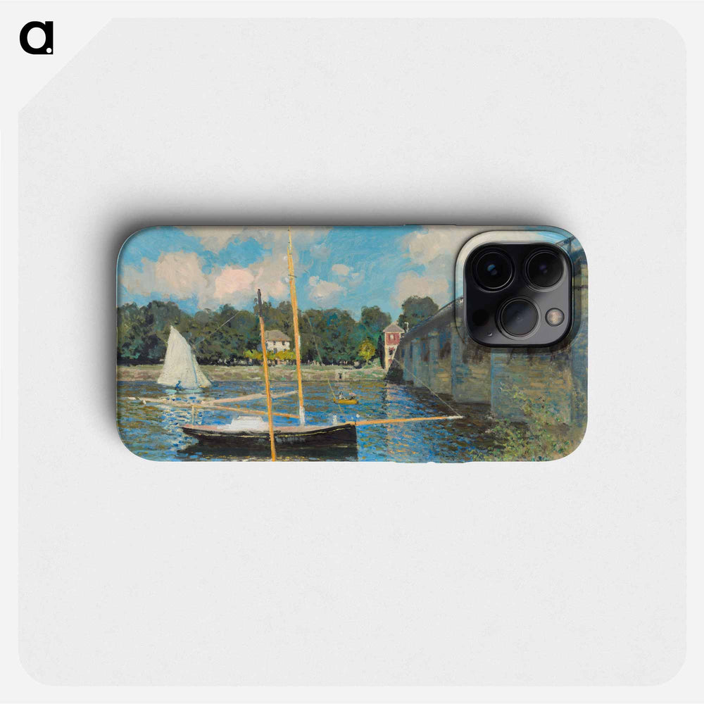 The Bridge at Argenteuil - Claude Monet Phone Case.