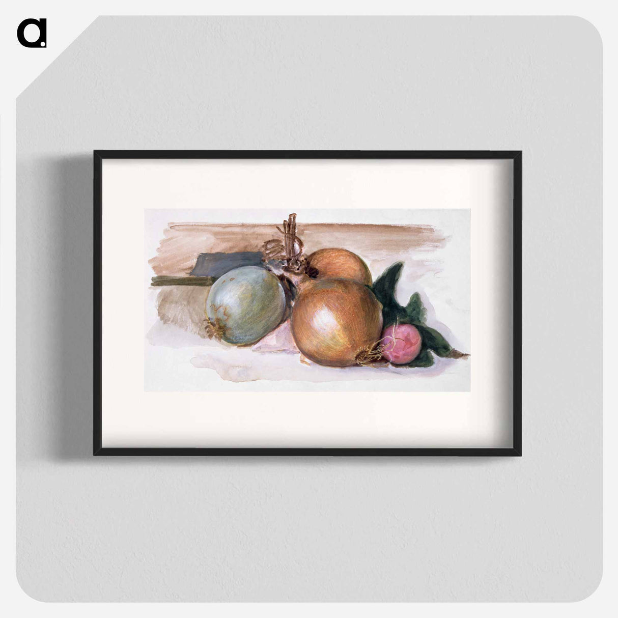 Still-Life - Study of Onions - エドワード バーン ジョーンズ Poster.
