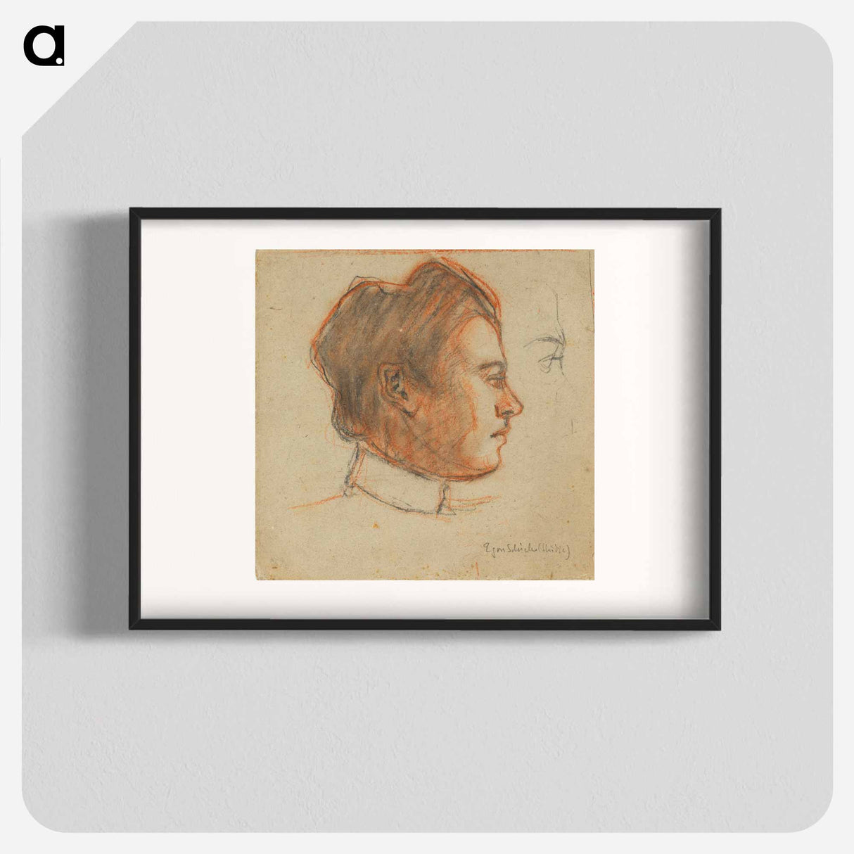 アートポスター-Český Krumlov relative of the artist by Egon Schiele - エゴン シーレ Poster.