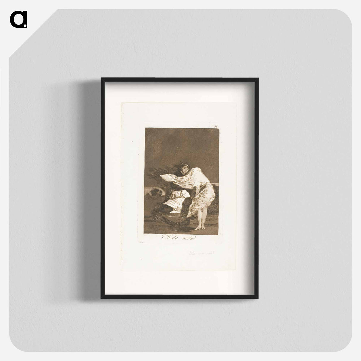 A Bad Night - Francisco de Goya Poster.