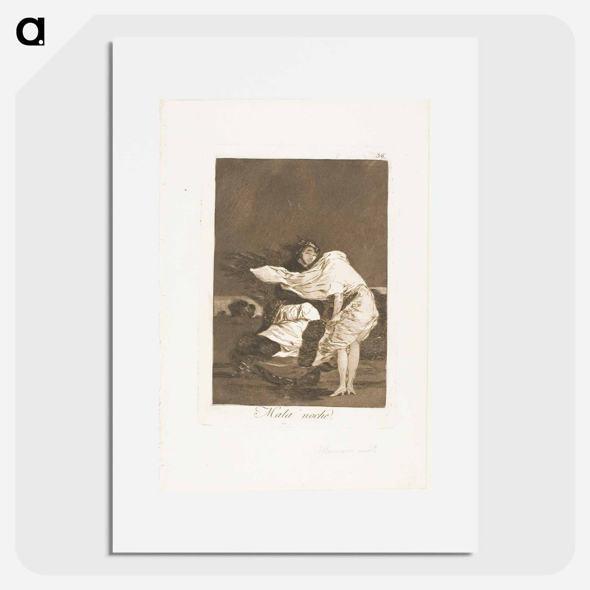 A Bad Night - Francisco de Goya Poster.