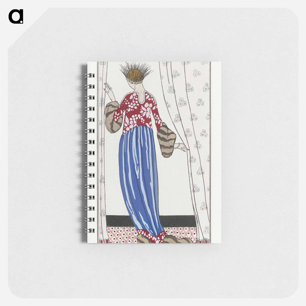 Costumes Parisiens, No. 71: Manteau de Théâtre - ジョルジュ バルビエ Memo.