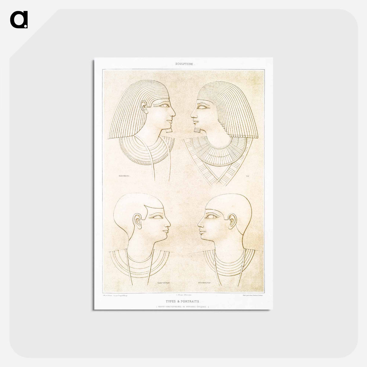 アートポストカード-Egyptian Types & Portraits
- エジプト美術史 Postcard.