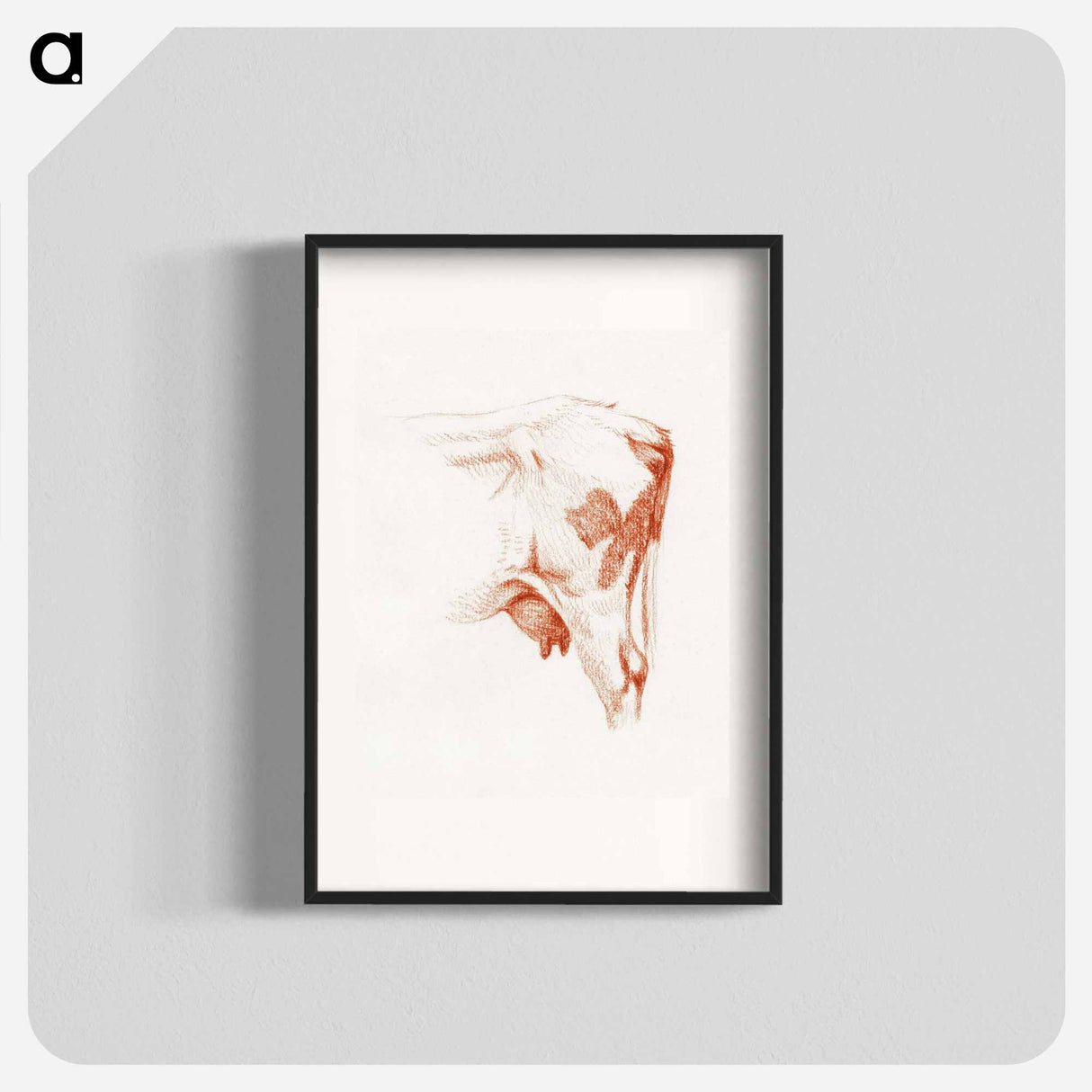 Back legs of a cow - ジャン ベルナール Poster.