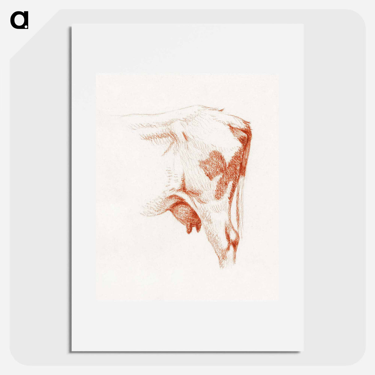 Back legs of a cow - ジャン ベルナール Poster.