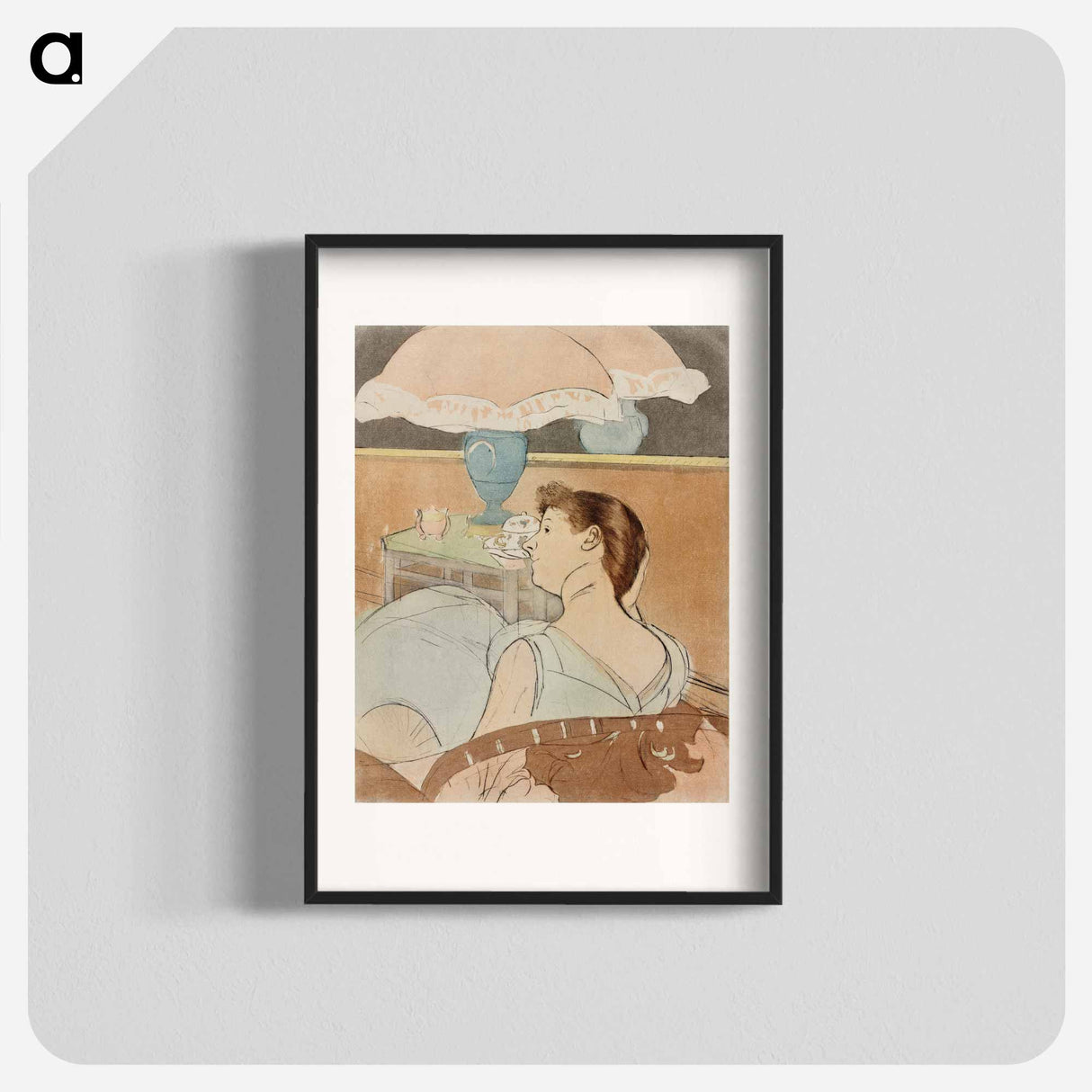 The Lamp - Mary Cassatt Poster.