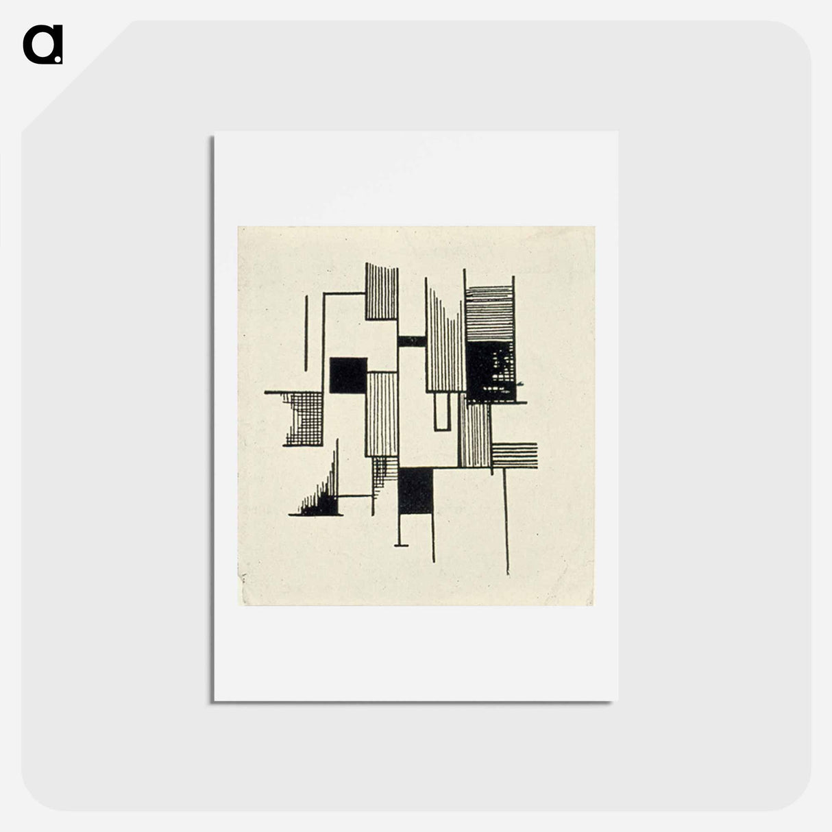 アートポストカード-Drawing - テオ ファン ドゥースブルフ Postcard.