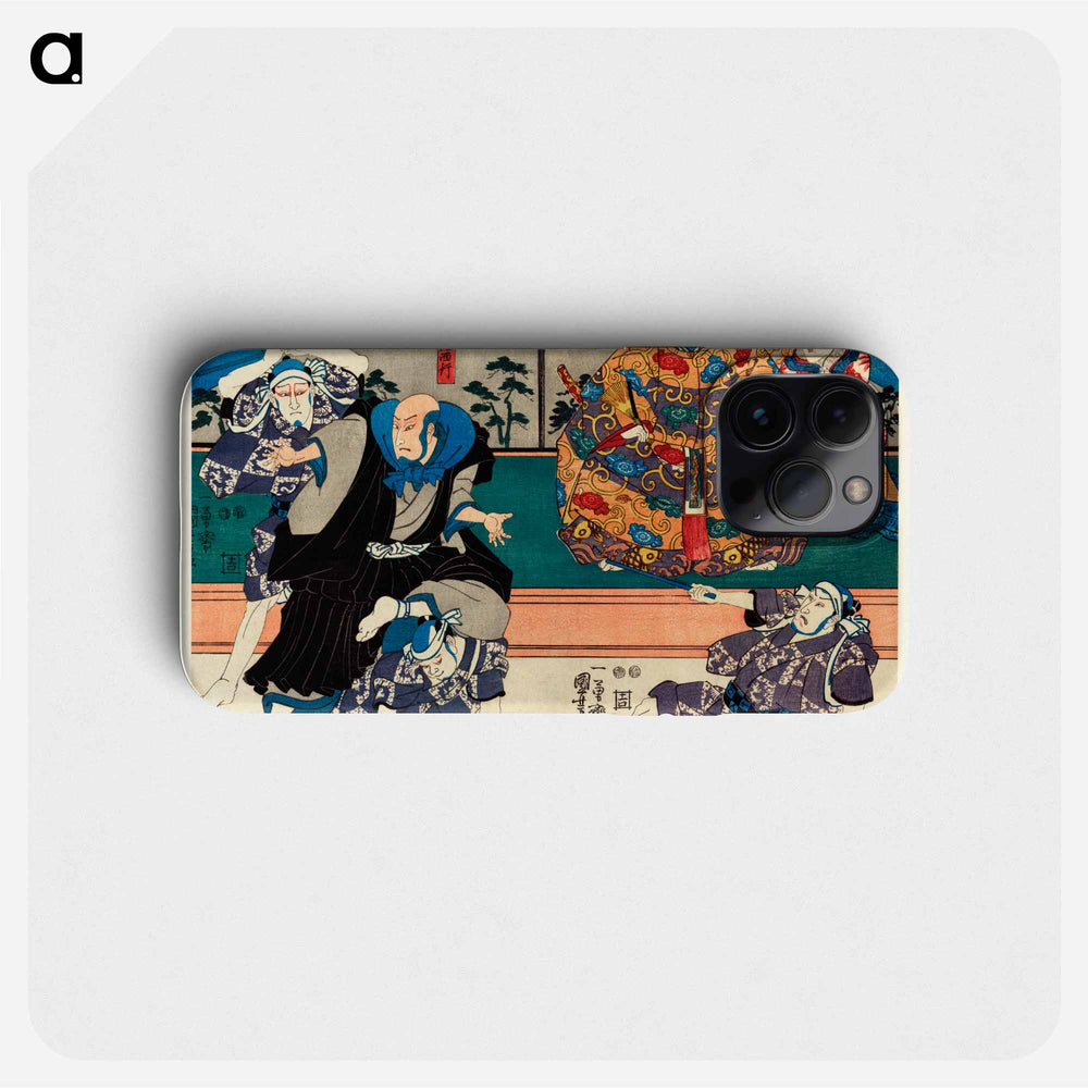Sato Norikiyo Nyudo Saigo Yoshinaka - 歌川 国芳 Phone Case.