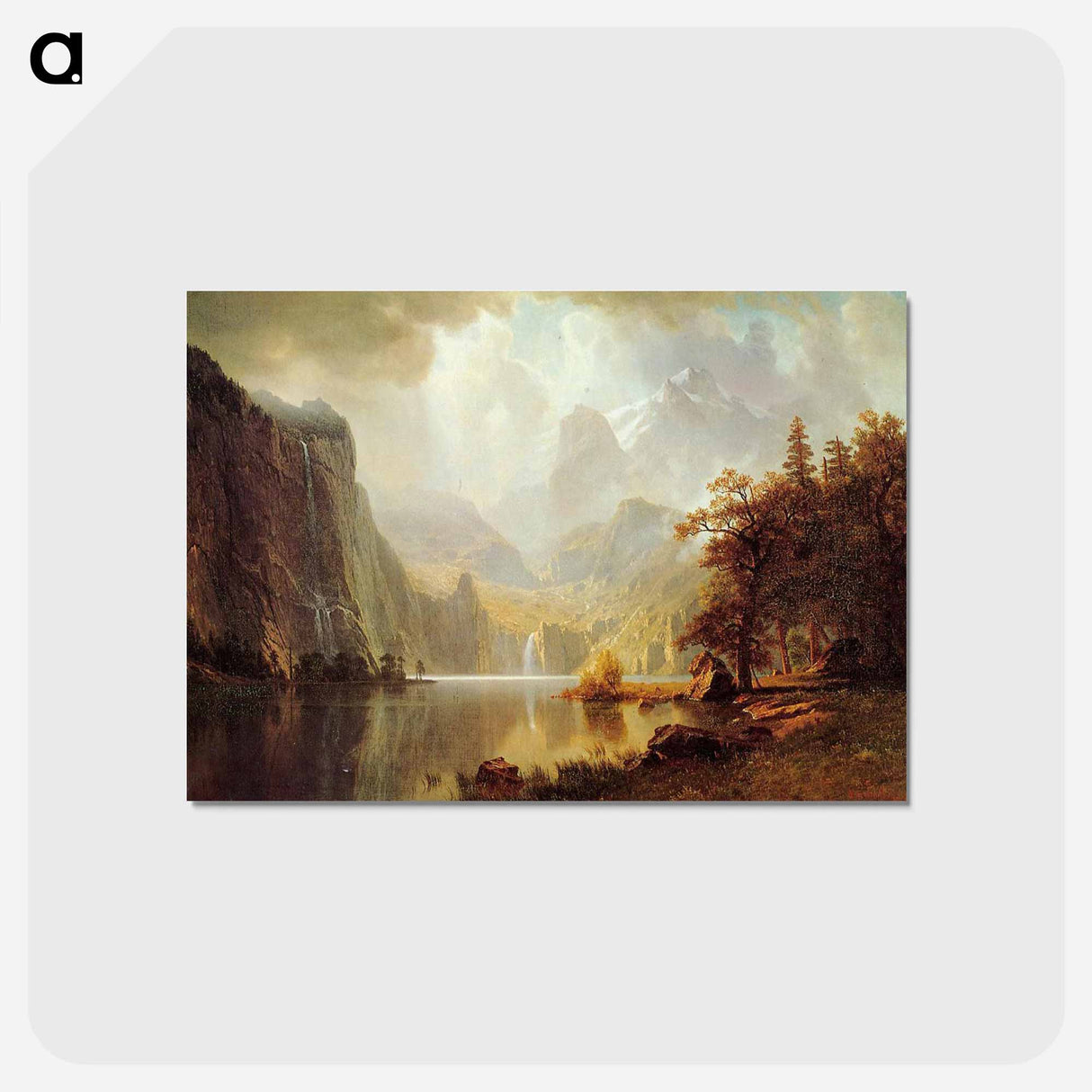 アートポストカード-In the Mountains - アルバート ビアスタット Postcard.