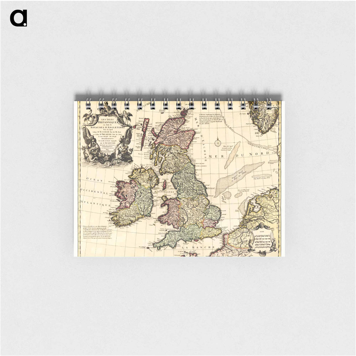 Les Isles Britanniques - アンティーク地図 Memo.