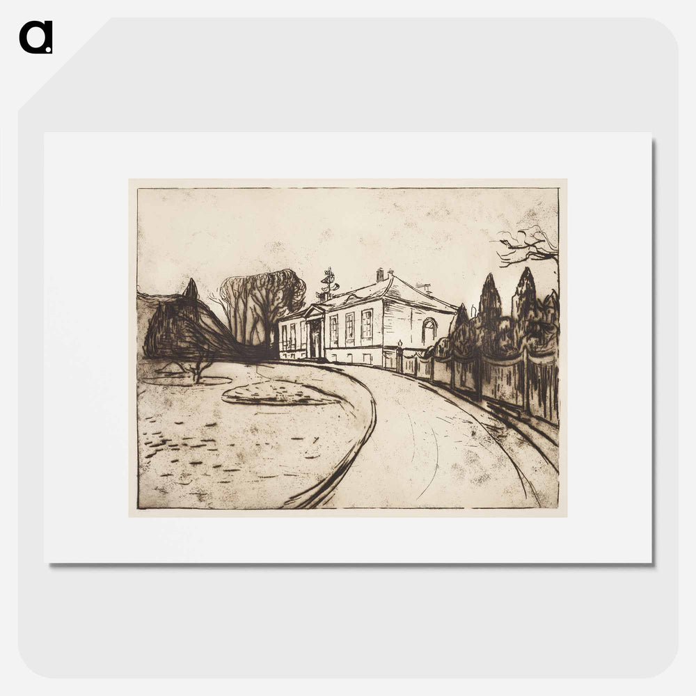 The House - Edvard Munch Poster.